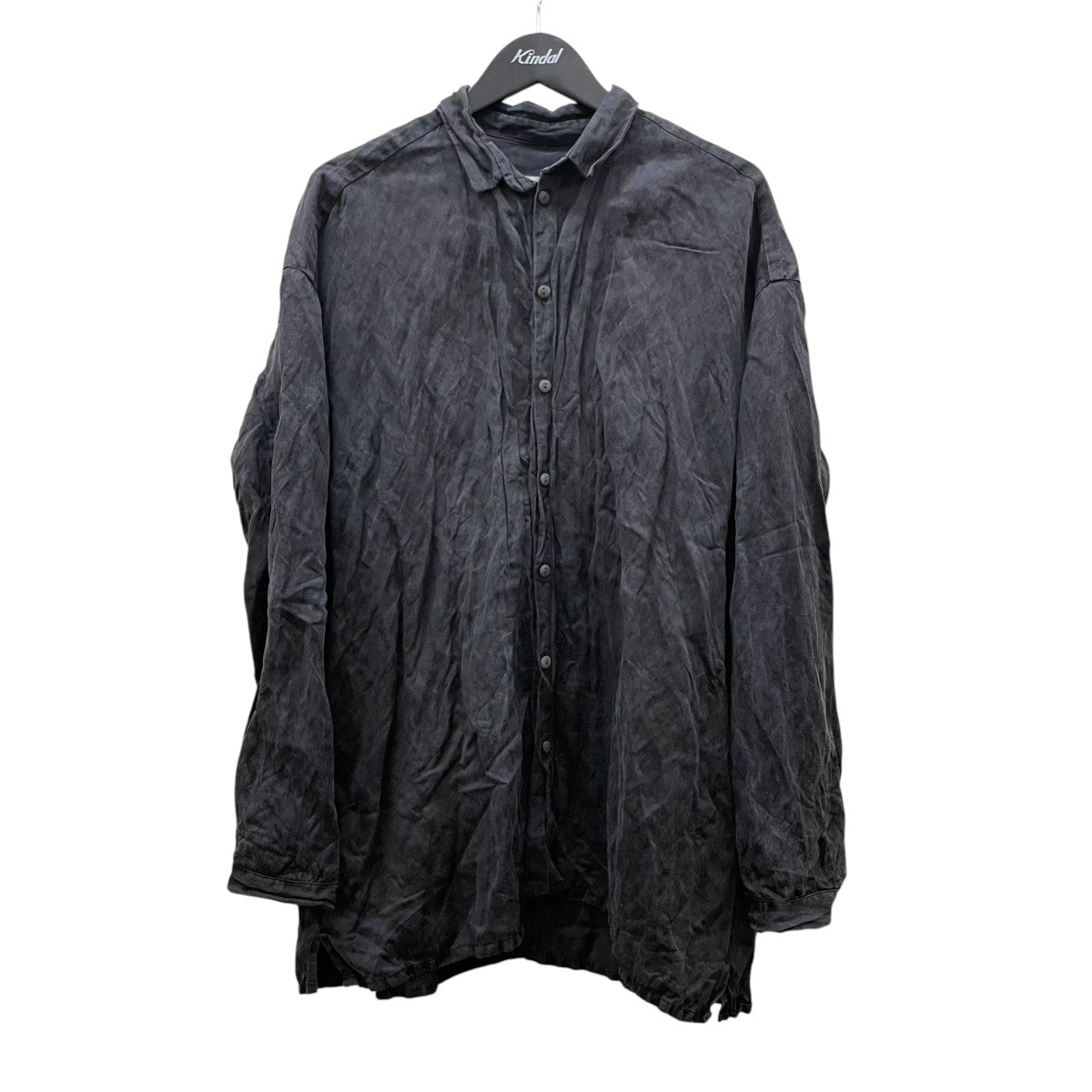 THE DRAUGHTSMAN SHIRT CRUMPLED CUPRO FLINT長袖シャツ