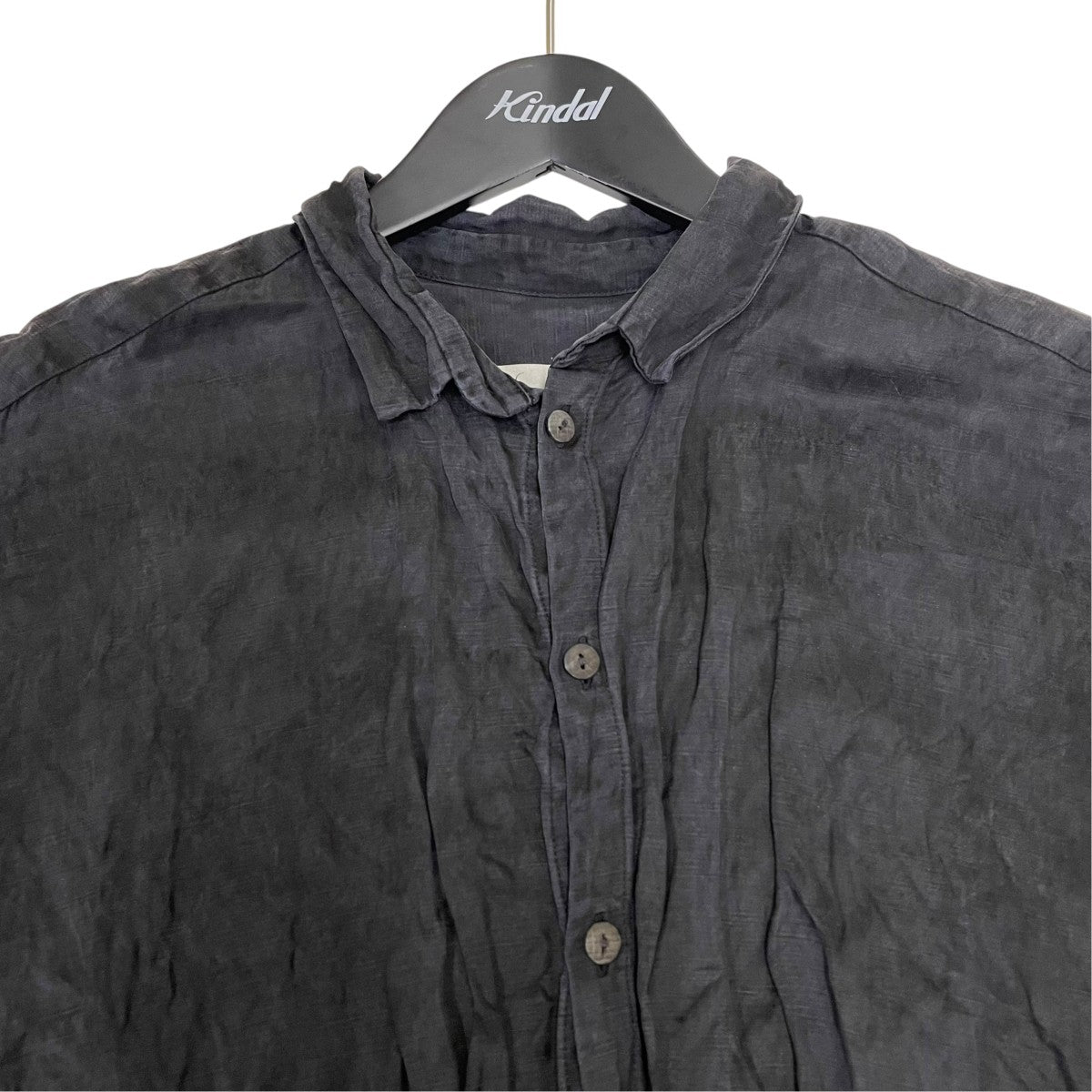 THE DRAUGHTSMAN SHIRT CRUMPLED CUPRO FLINT長袖シャツ