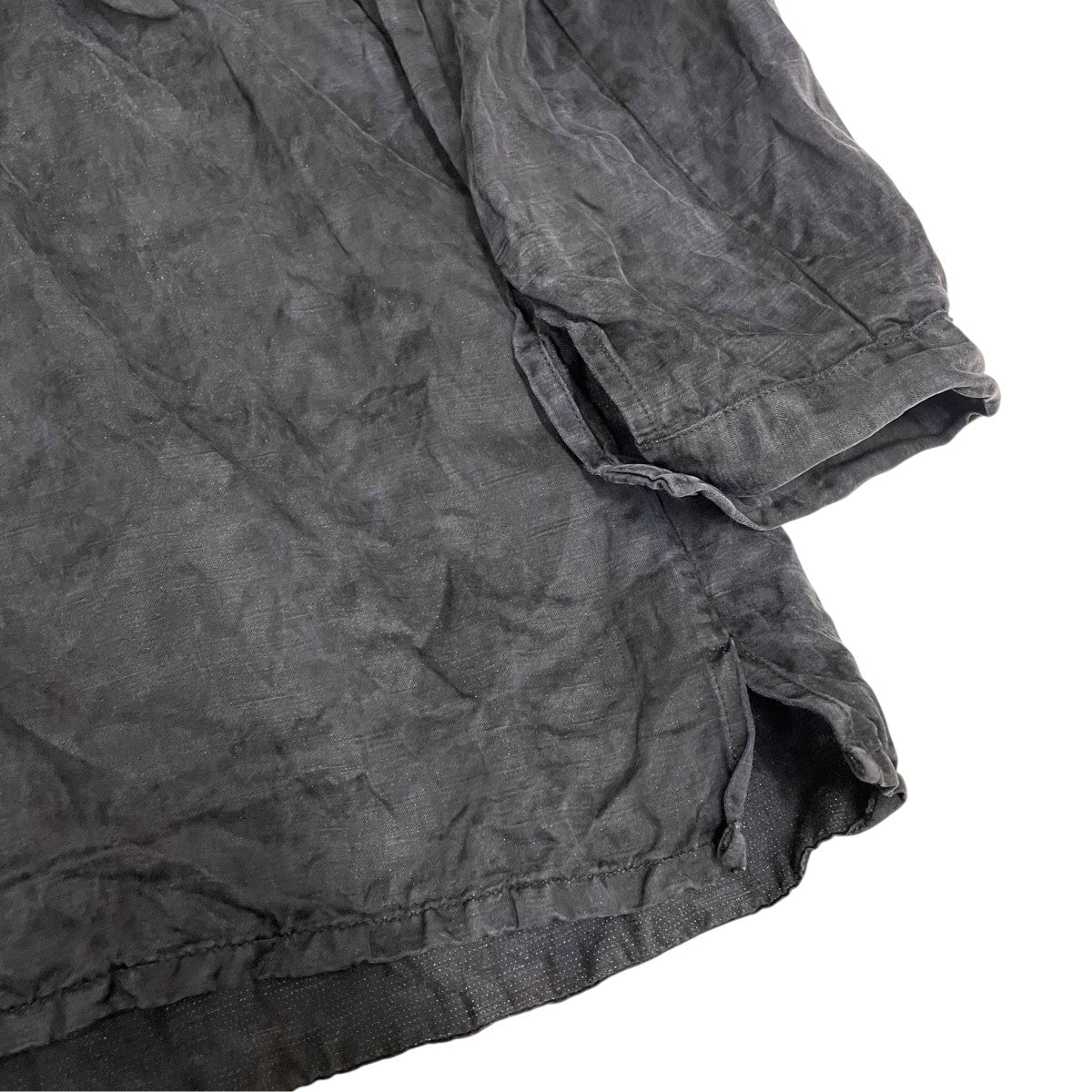 THE DRAUGHTSMAN SHIRT CRUMPLED CUPRO FLINT長袖シャツ