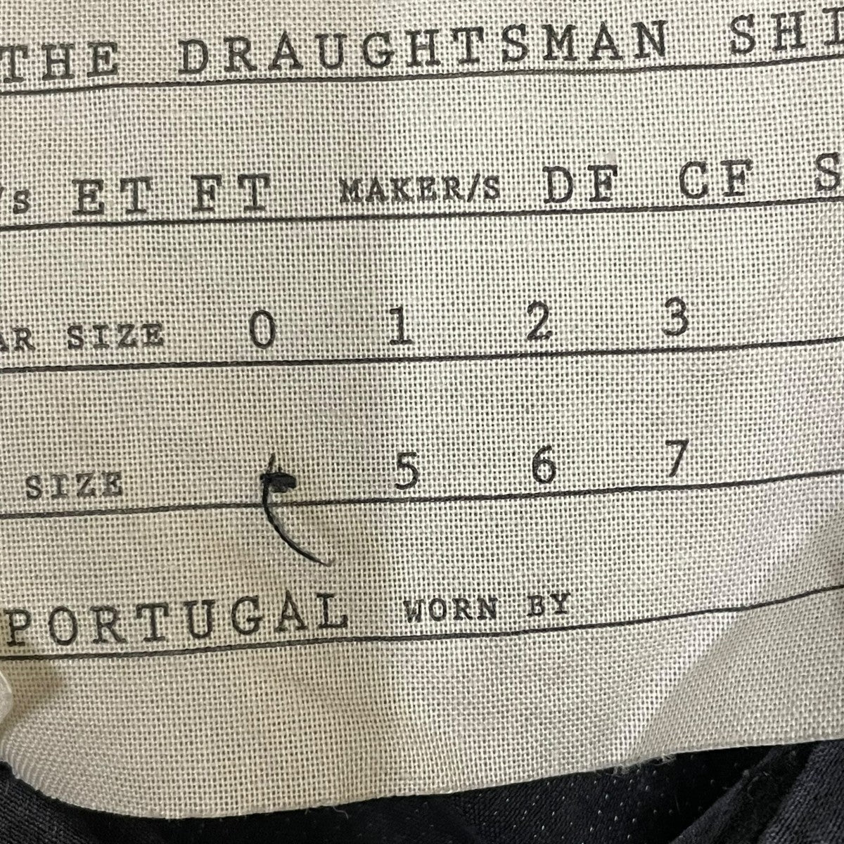 THE DRAUGHTSMAN SHIRT CRUMPLED CUPRO FLINT長袖シャツ