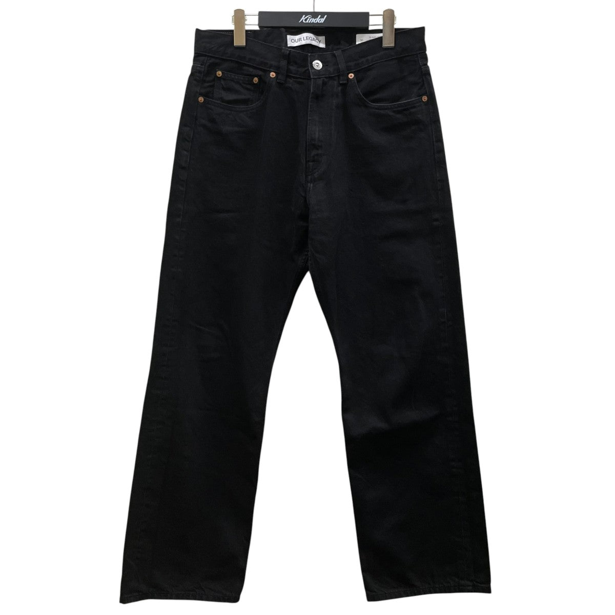 22AWTHIRD CUT サードカット ブラックセルビッジジーンズデニムパンツ コットンパンツM2255TCB