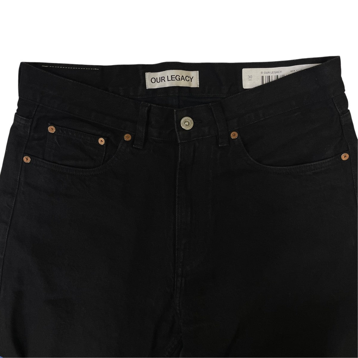 22AWTHIRD CUT サードカット ブラックセルビッジジーンズデニムパンツ コットンパンツM2255TCB