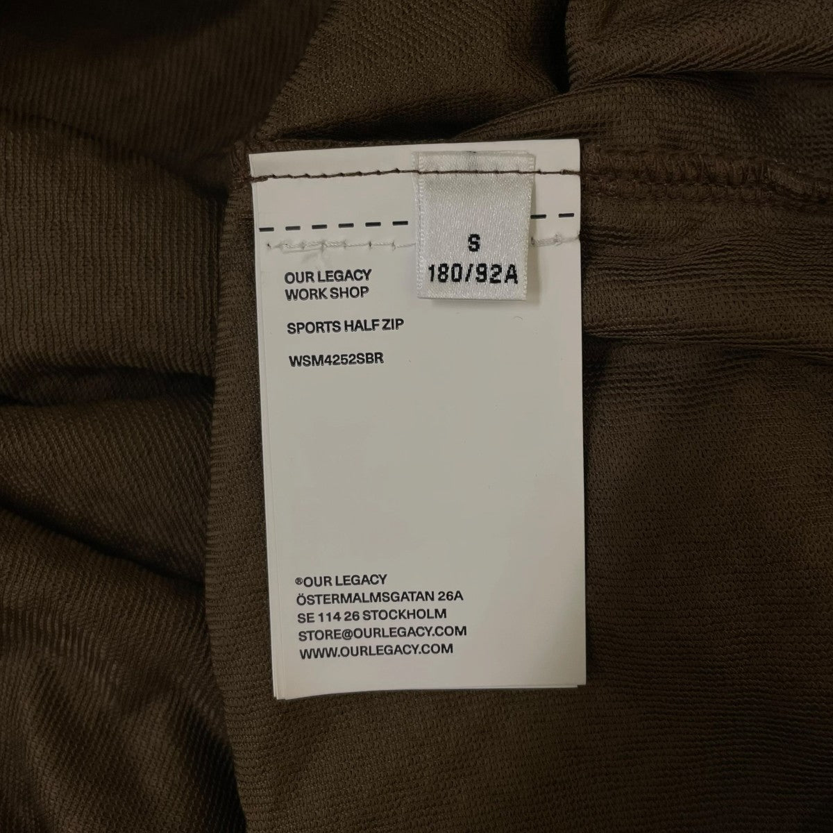 26SSSPORT HALF ZIP スポーツ ハーフジップ プルオーバーハーフジップシャツWSM4252SBR