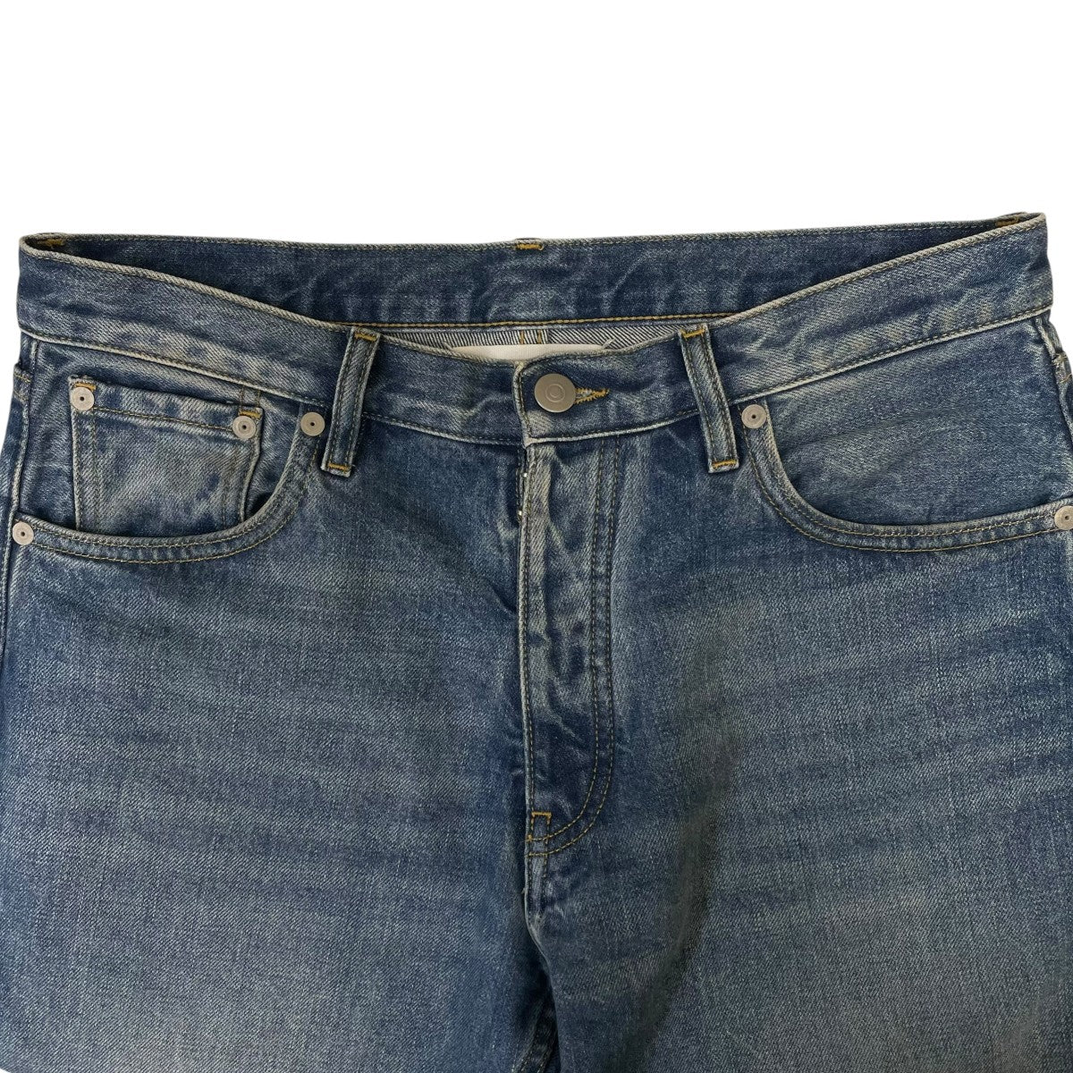21AWBoyfriend Jeansヴィンテージウォッシュ ボーイフレンドジーンズ 5ポケットストレートデニム コットンパンツS50LA0189
