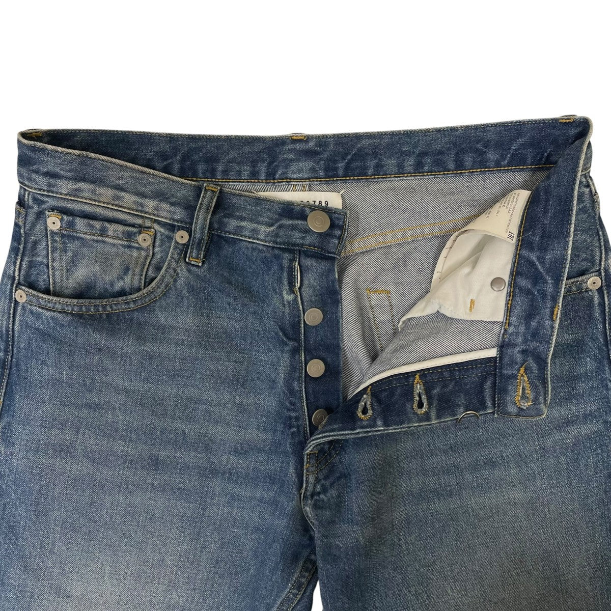 21AWBoyfriend Jeansヴィンテージウォッシュ ボーイフレンドジーンズ 5ポケットストレートデニム コットンパンツS50LA0189