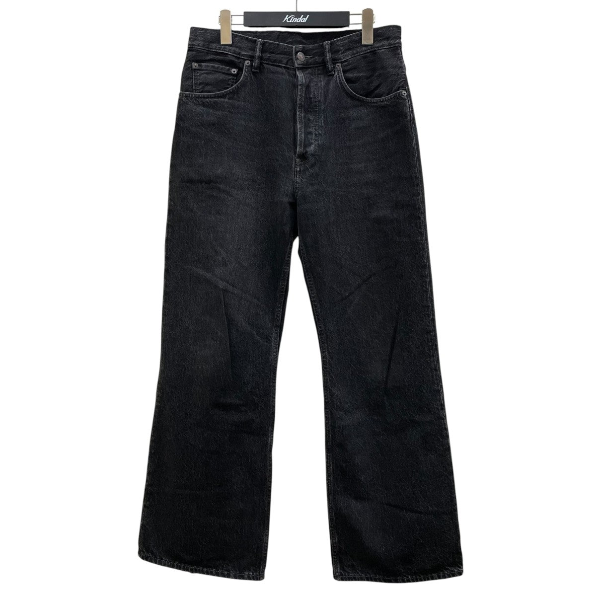21AW2021M Vintage Black ヴィンテージブラック ワイドジーンズデニムパンツ コットンパンツB00229