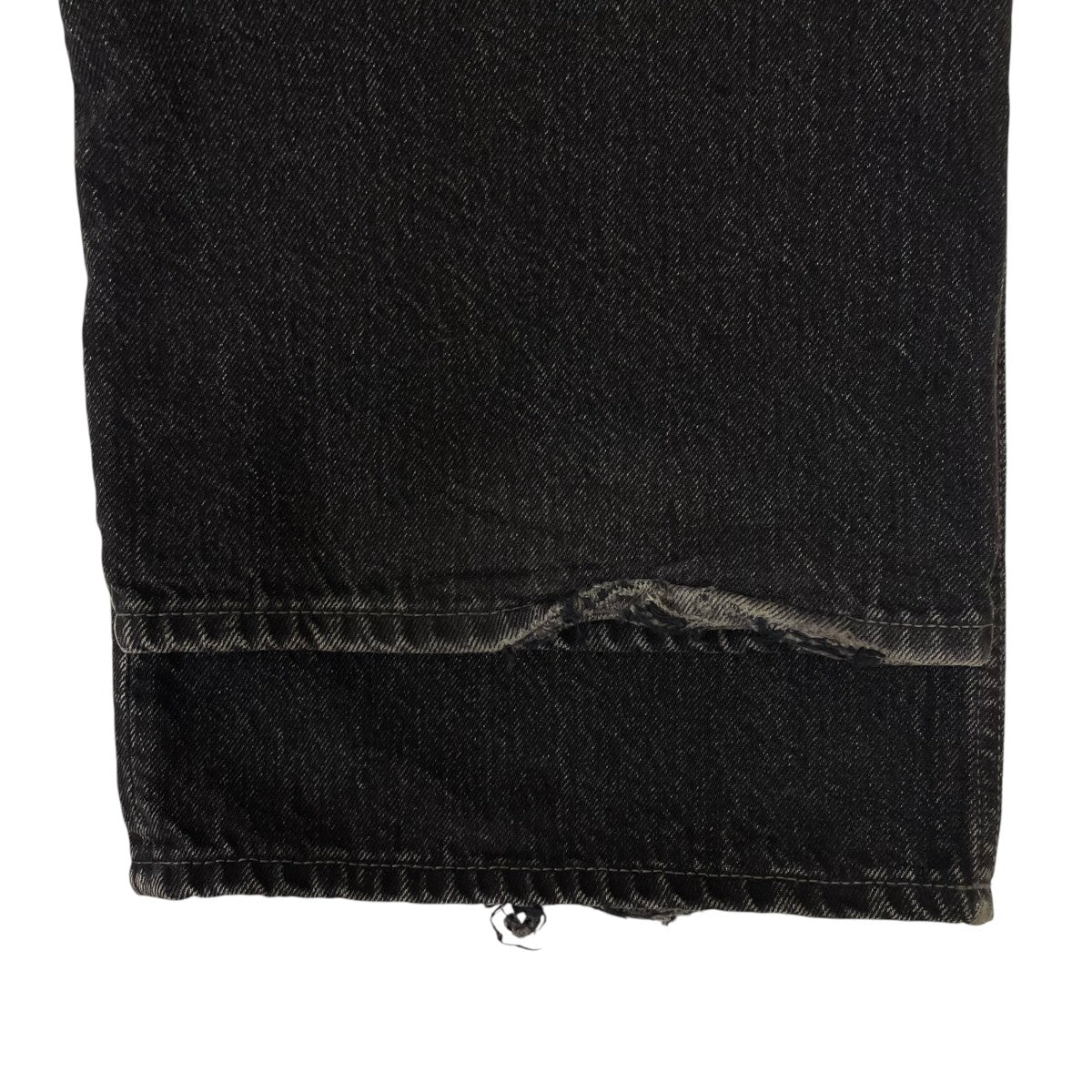 21AW2021M Vintage Black ヴィンテージブラック ワイドジーンズデニムパンツ コットンパンツB00229