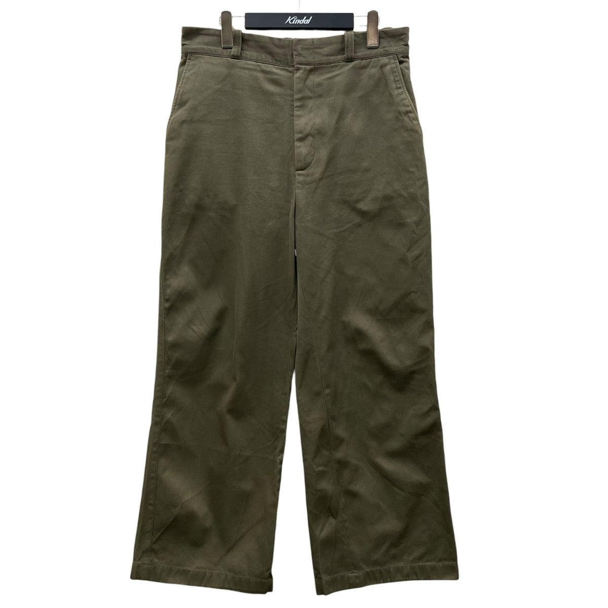 Twill Trousers Wide ツイル ワイド トラウザーズ チノパンツコットンパンツBK0489