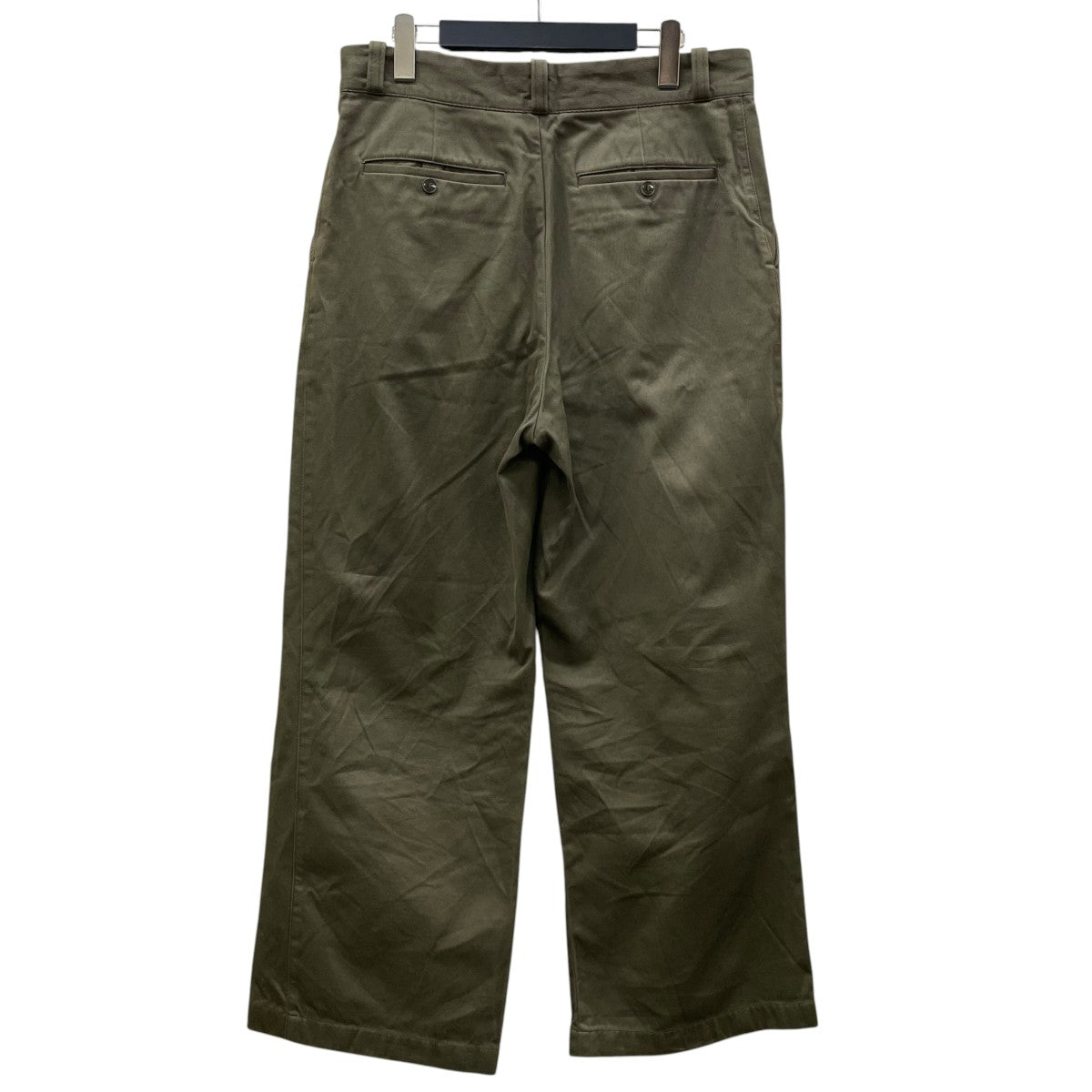 Twill Trousers Wide ツイル ワイド トラウザーズ チノパンツコットンパンツBK0489