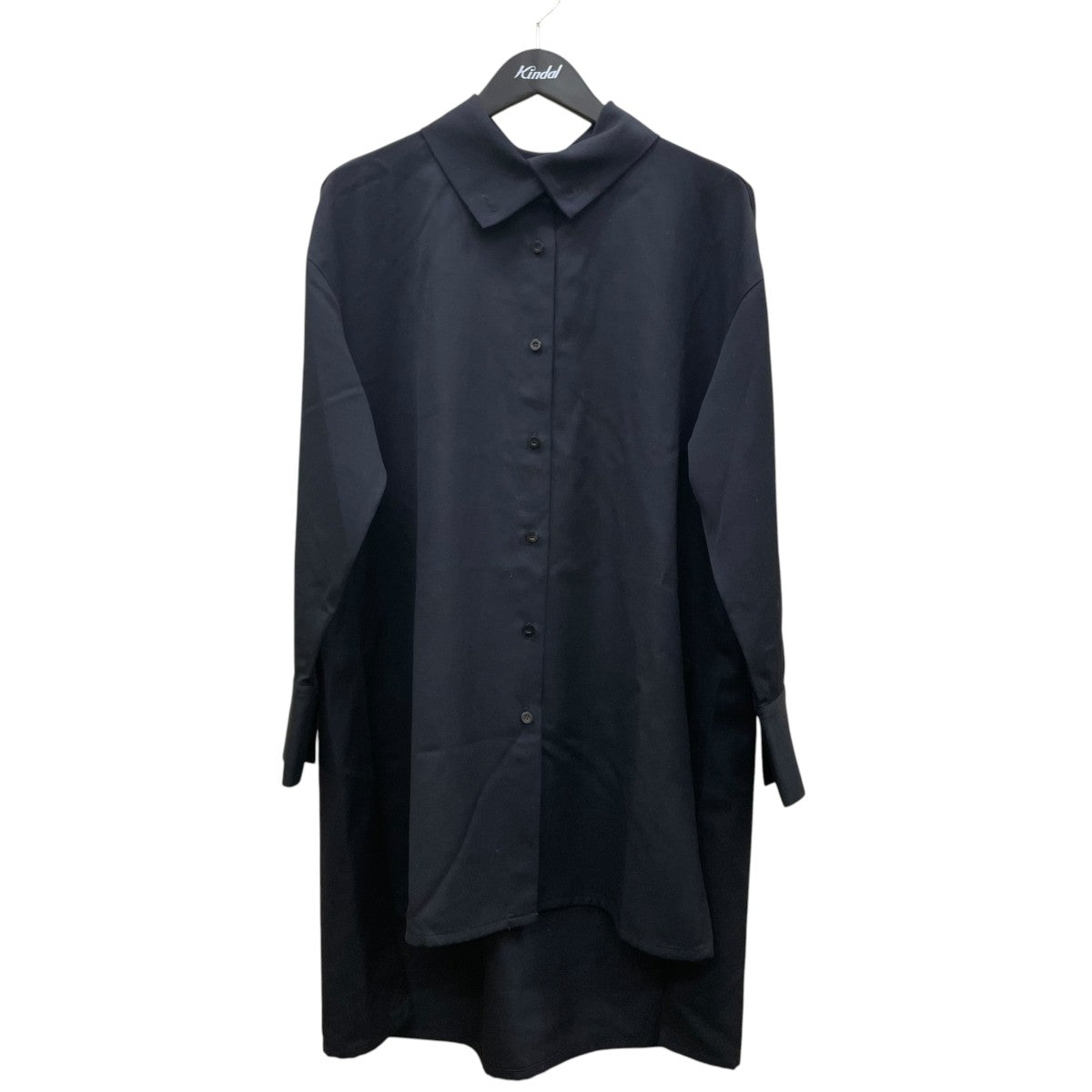 ウールツイル ハイネックロングシャツ長袖シャツ39068406702