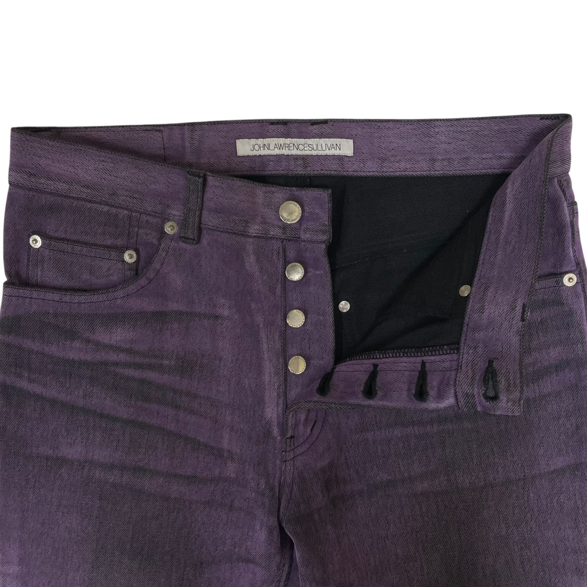 20AW5POCKET FLOCKED DENIM PANTS フロッキーデニムパンツコットンパンツ2B008-0320-33