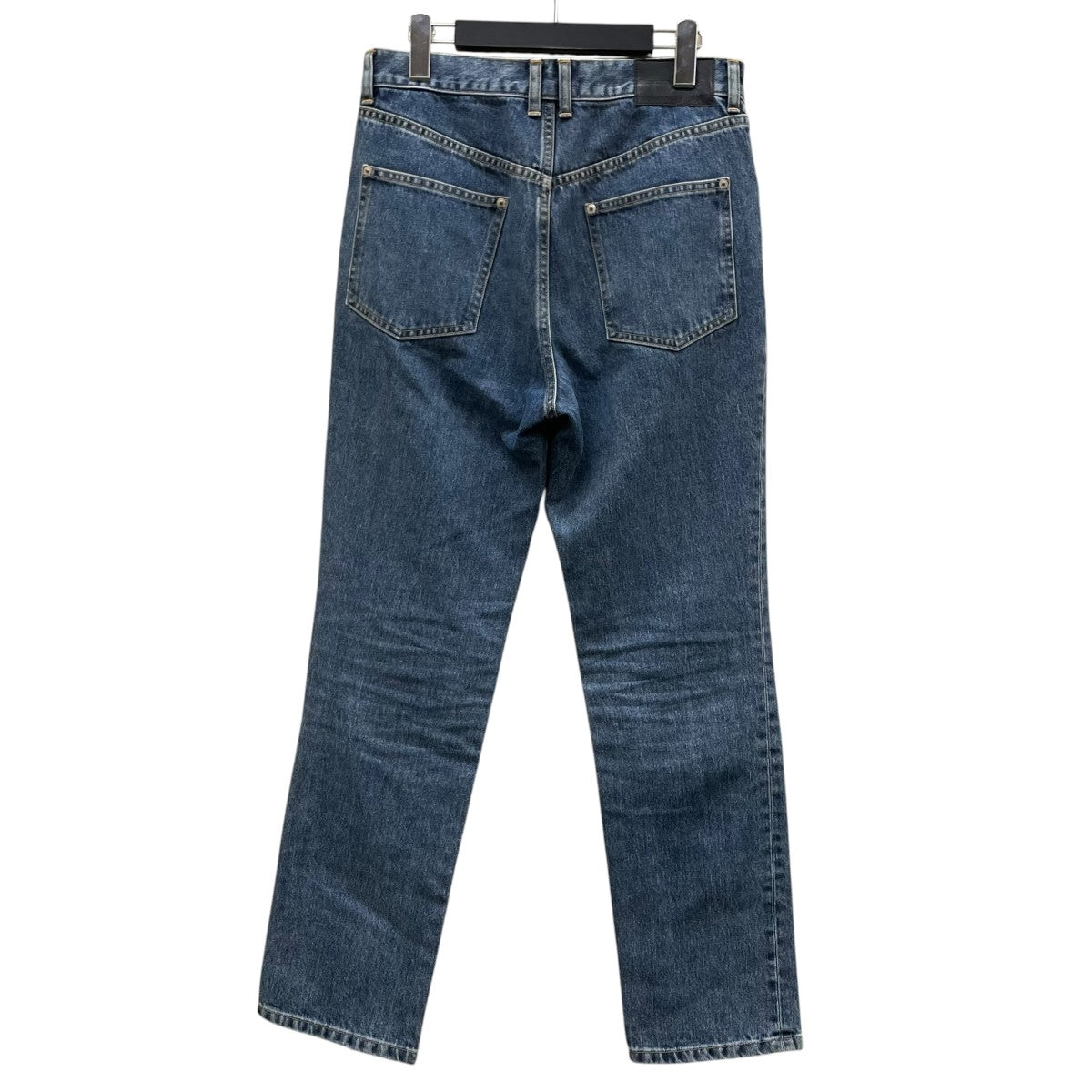 BLEACHED DENIM ZIPPED PANTSブリーチ加工 フロントジップ デニムパンツ コットンパンツ2A023-0321-56
