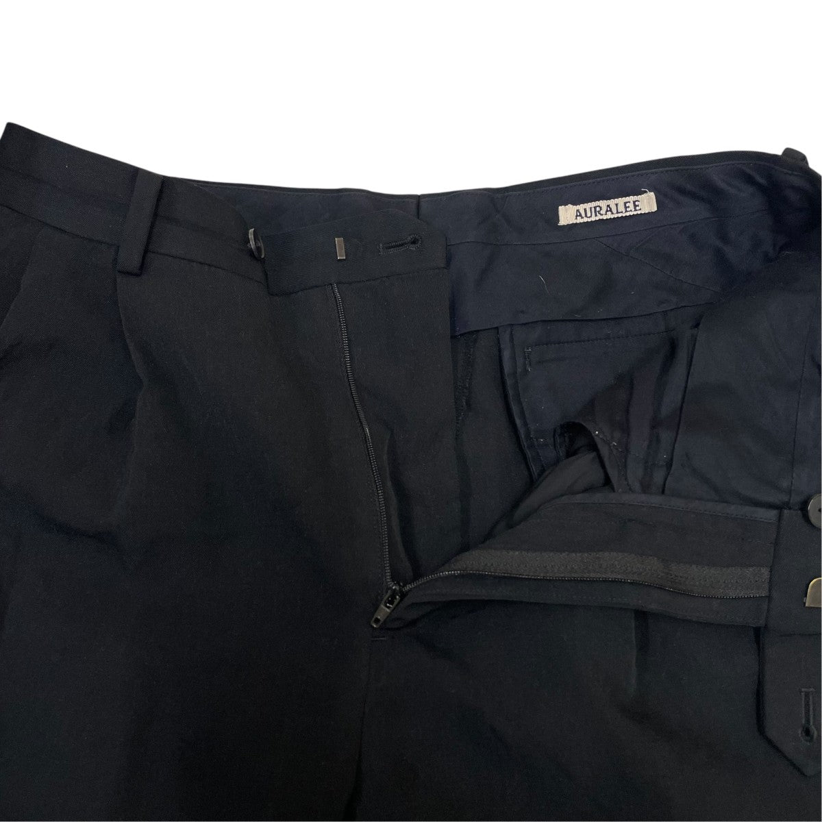 LIGHT WOOL MAX GABARDINE TWO-TUCK SLACKSスラックスA23AP03MG