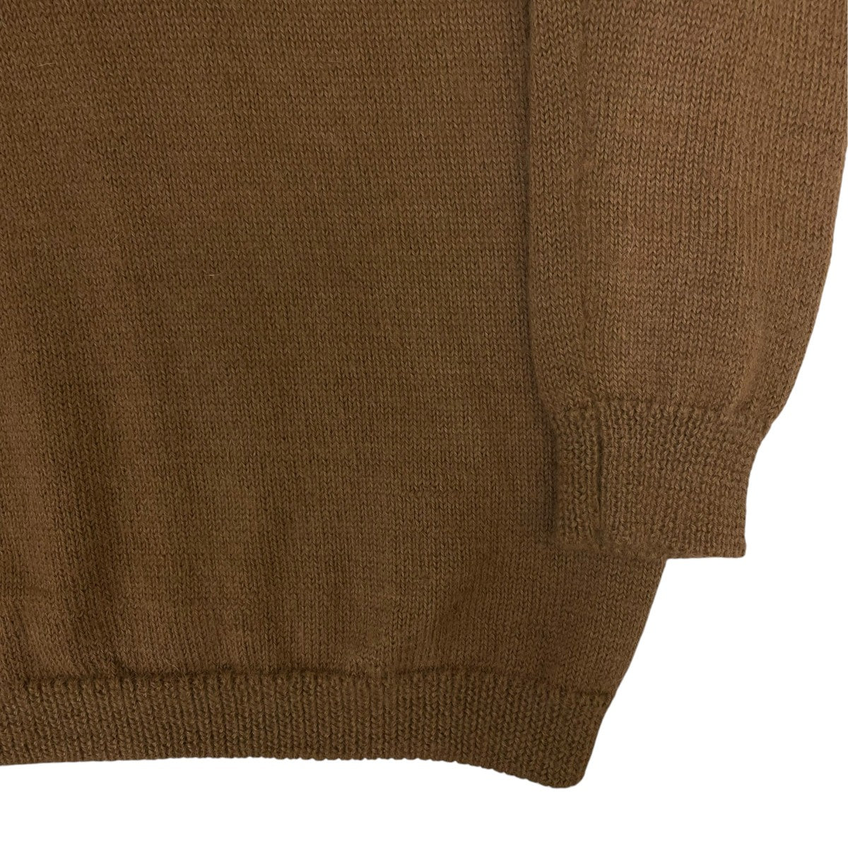 13AWBaby Alpaca Zip-Up Neck Sweaterベビーアルパカ ジップアップネック セーター ハーフジップニット13WCM-N06303