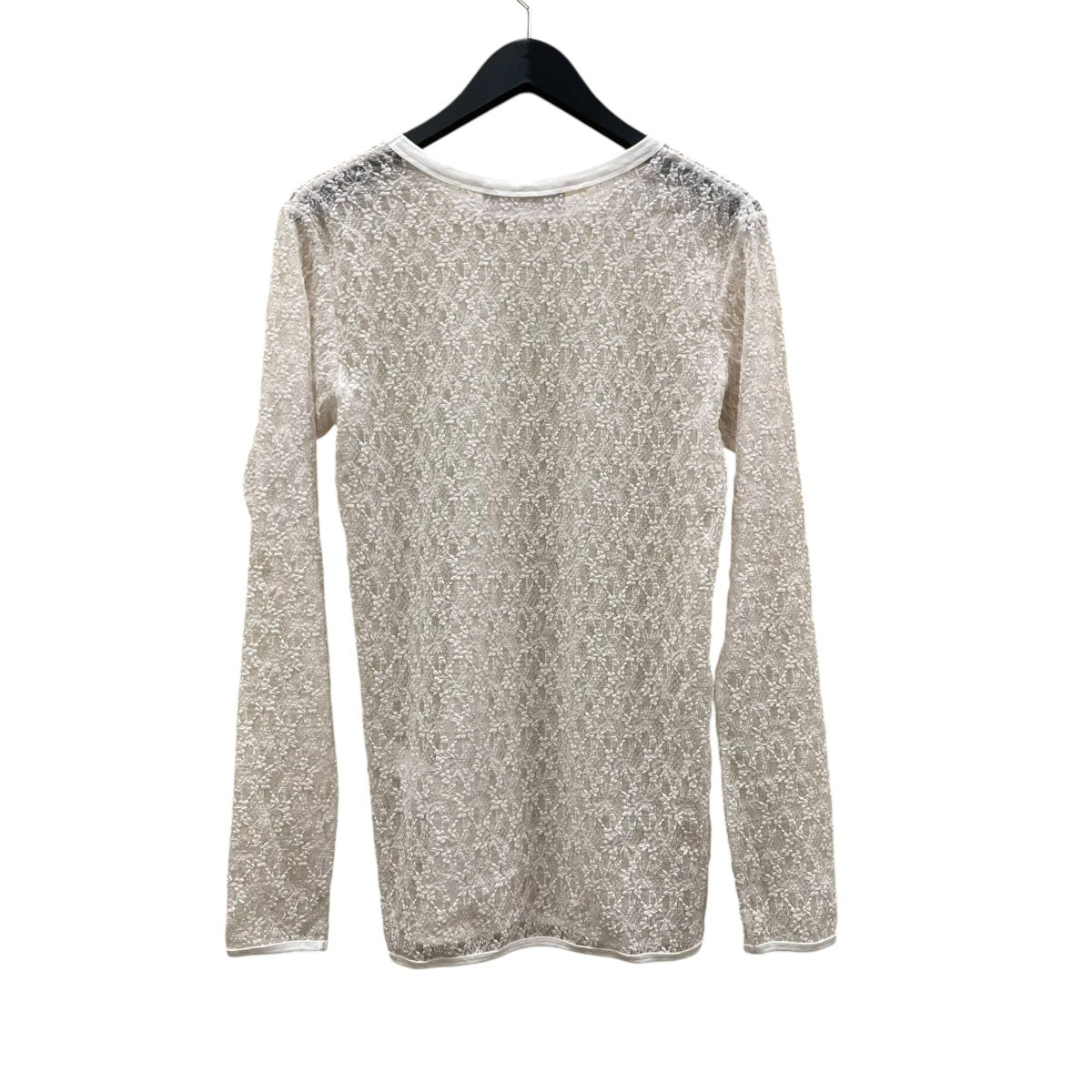 IRONING flower laceロングスリーブカットソー01IR00941OWT