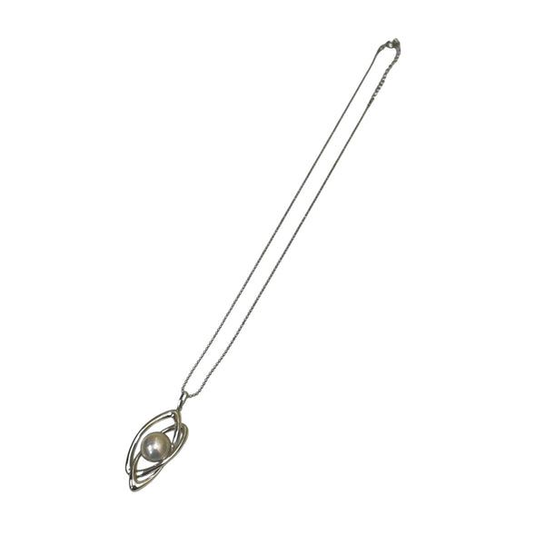 【極美品✨】タサキ マベパール×シルバー　ループタイ風 ネックレス オーロラ TASAKI(タサキ) マベパールネックレス シルバー｜【公式】カインドオル