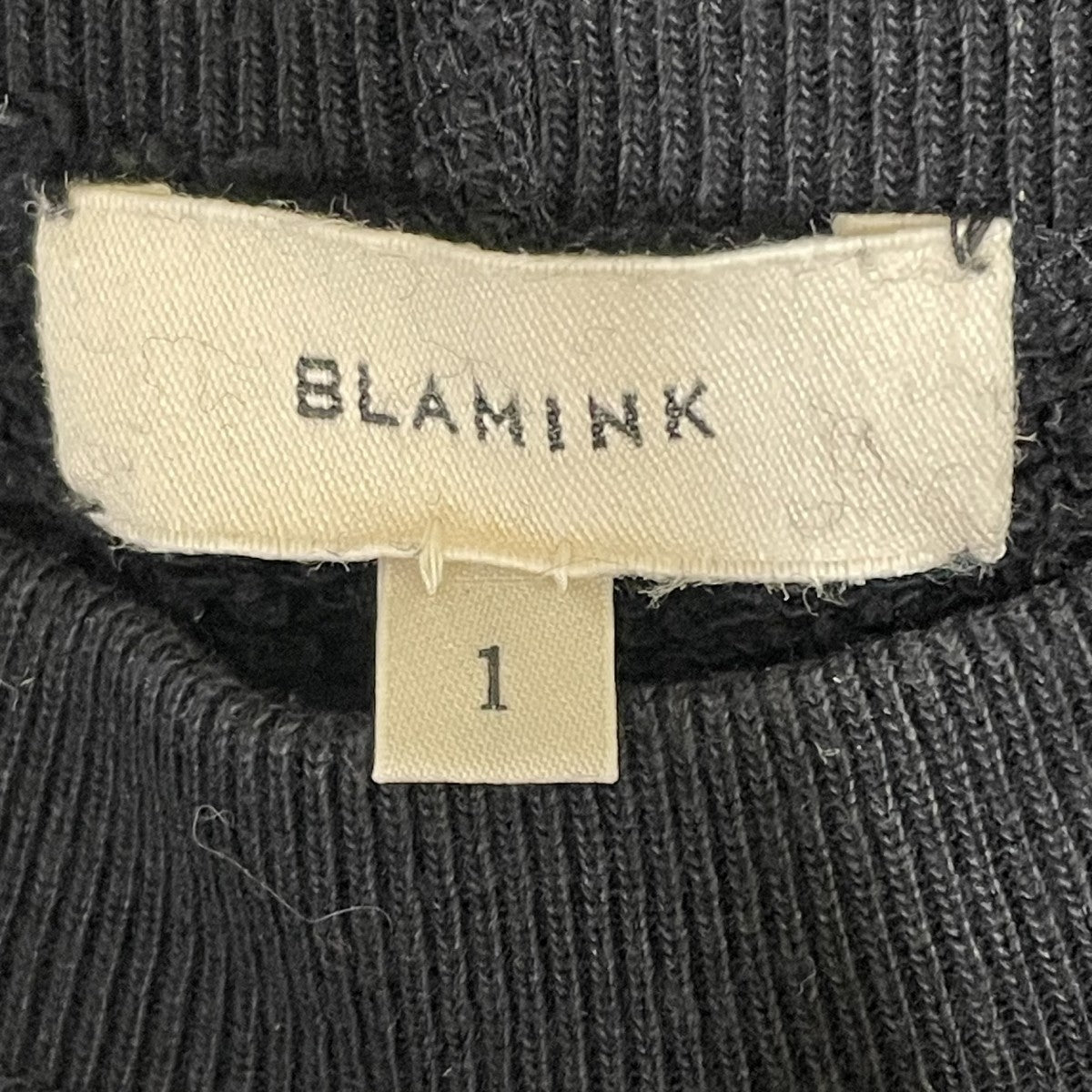 BLAMINK 吊裏毛ロゴショートスリーブプルオーバー半袖カットソー 古着・中古-5枚目のアイテム画像