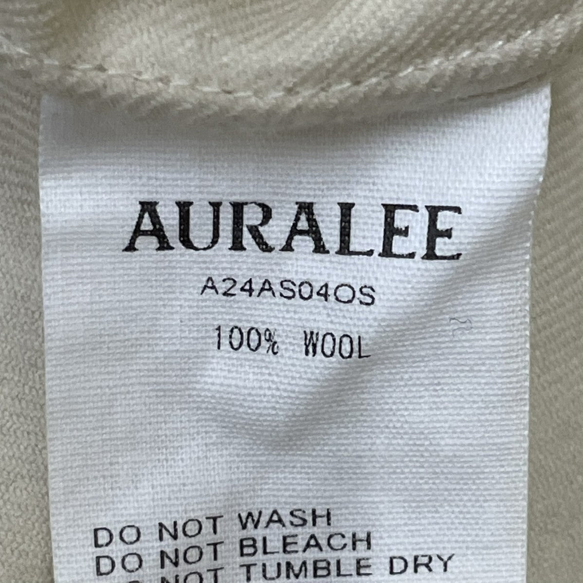 AURALEE SUPER LIGHT WOOL SHIRT長袖シャツA24AS04OS 古着・中古-5枚目のアイテム画像