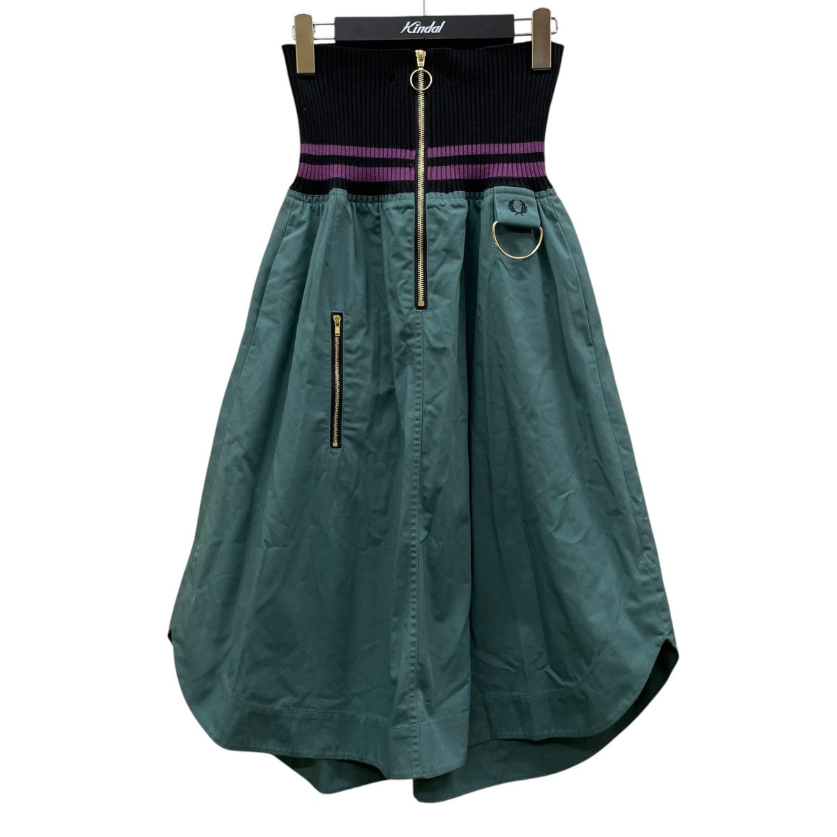 FRED PERRY×AKANE UTSUNOMIYA 19SSハイウエストスカートロングスカートF8489 古着・中古-1枚目のアイテム画像