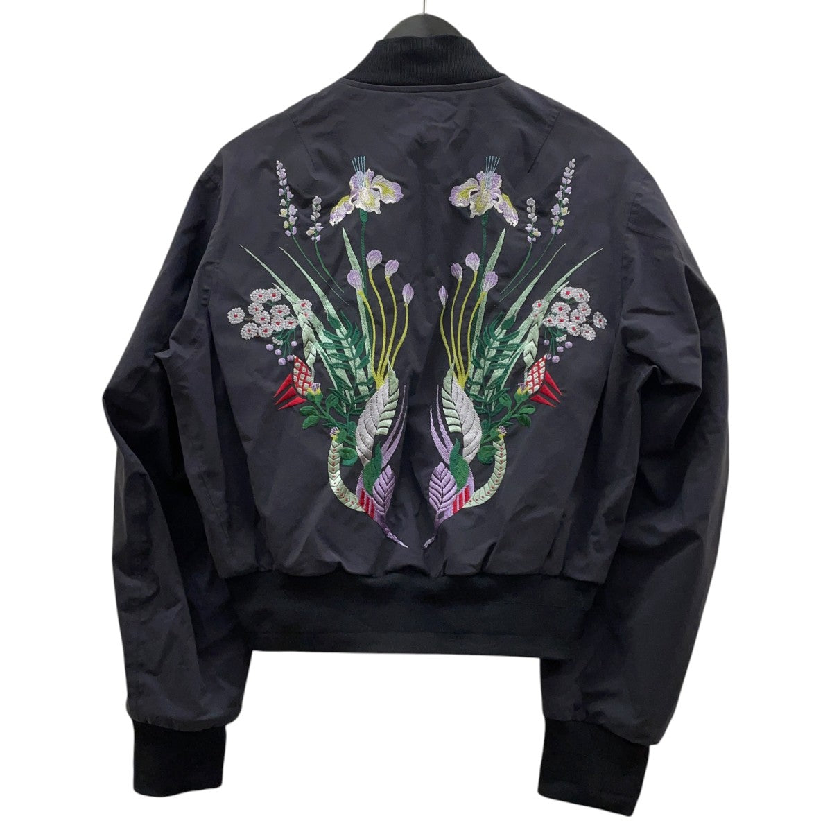 DESCENTE×mame kurogouchi 花 刺繍 ナイロンジャケット ブルゾンD0RG9091WU 古着・中古-2枚目のアイテム画像
