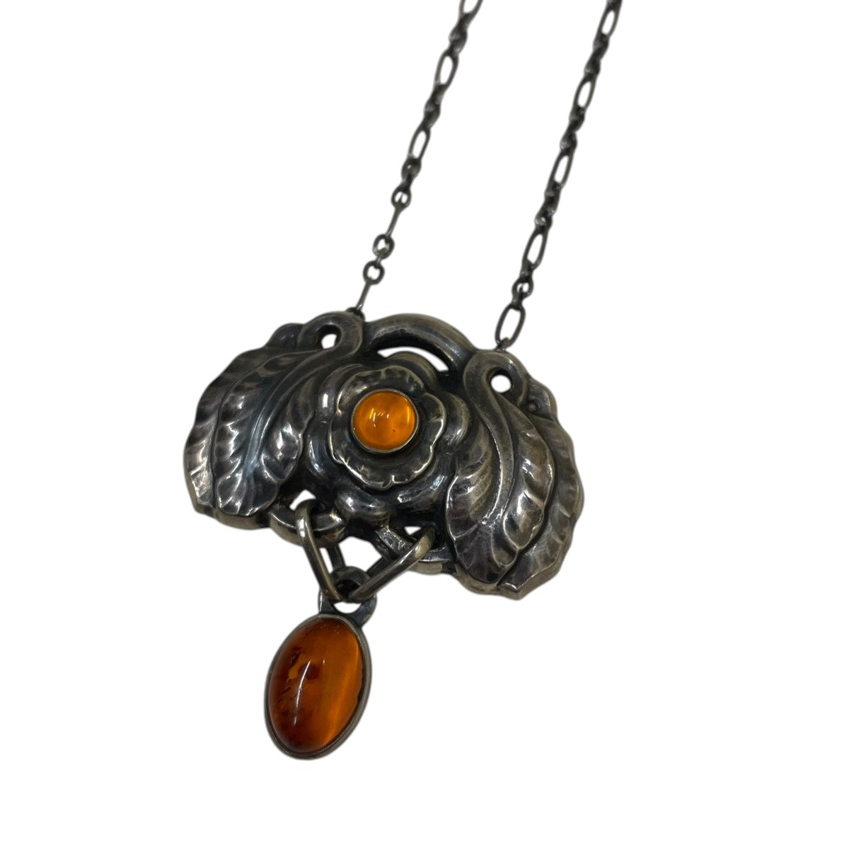 Georg Jensen MOONLIGHT BLOSSOM BROOCH 1932WAY仕様 ブローチ ペンダントネックレス 古着・中古-4枚目のアイテム画像