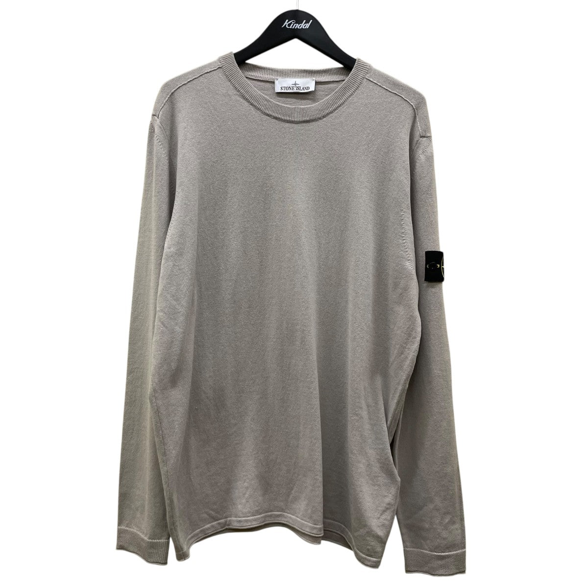 STONE ISLAND 26SSLIGHT RAW HAND ORGANIC COTTON - CREW NECKコットン 無地 クルーネックセーター ロングスリーブカットソーL1S155100062S00B9 古着・中古-1枚目のアイテム画像