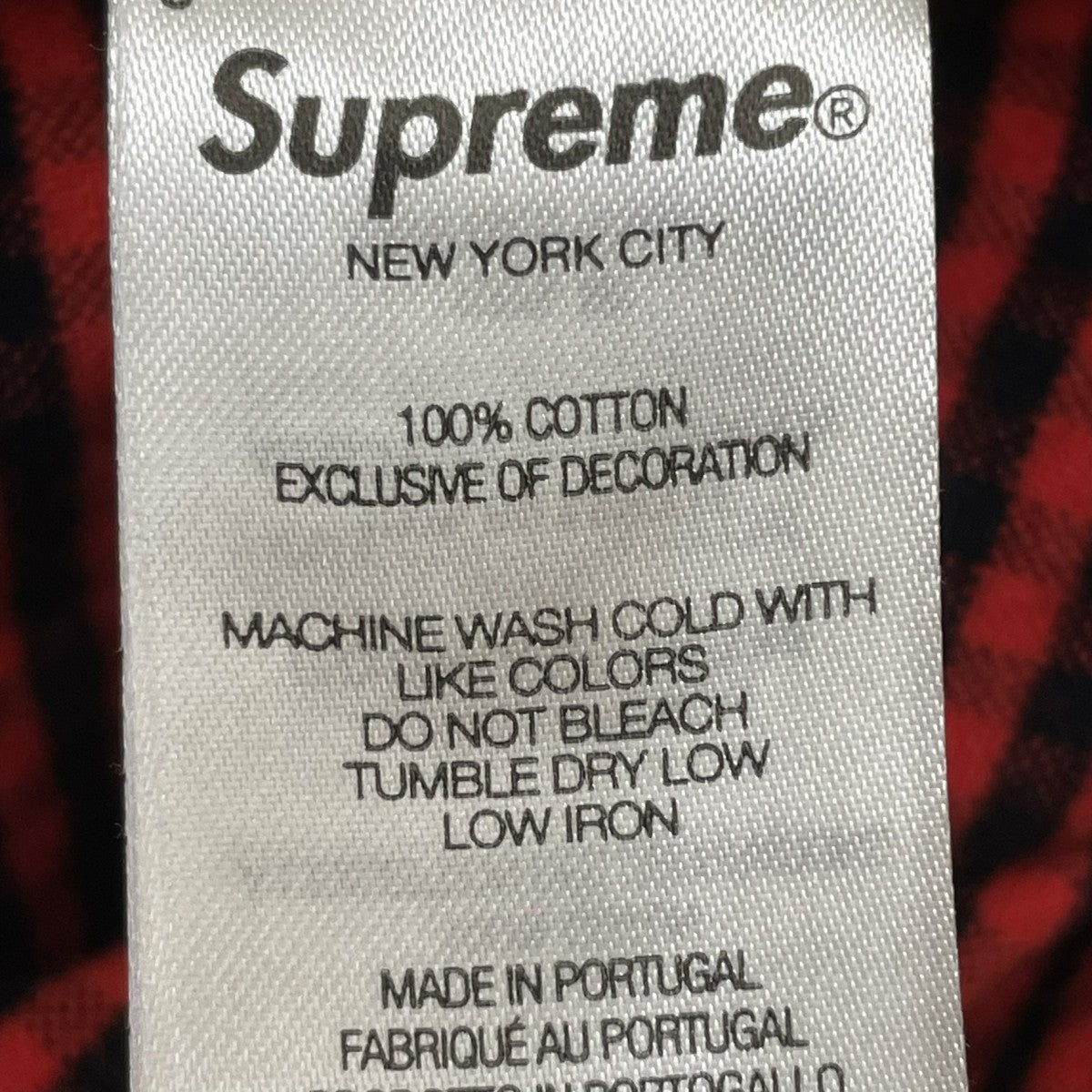 Supreme Flannel Oxford shirtボタンダウンシャツ 古着・中古-5枚目のアイテム画像