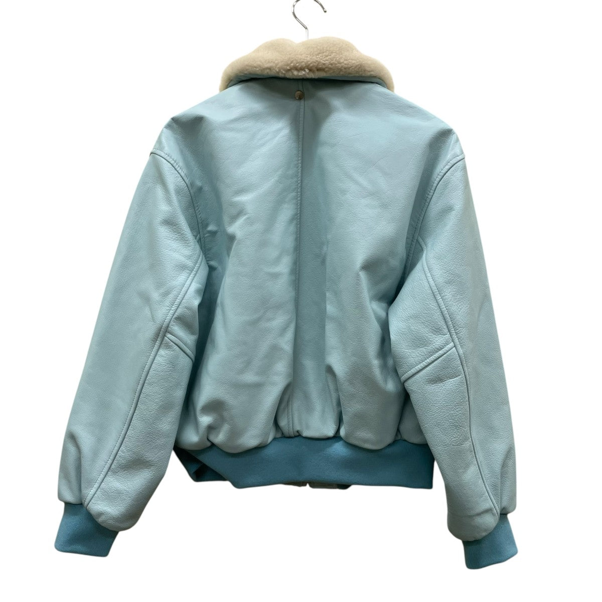 26SSShearling Collar Bomber Jacketレザージャケット