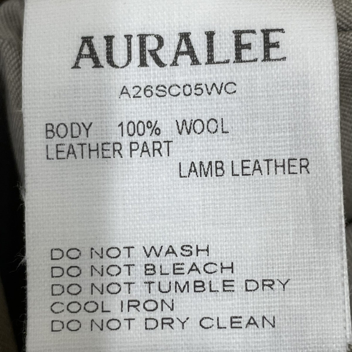 AURALEE 26SSWOOL MAX CANVAS COATステンカラーコートA26SC005WC 古着・中古-5枚目のアイテム画像