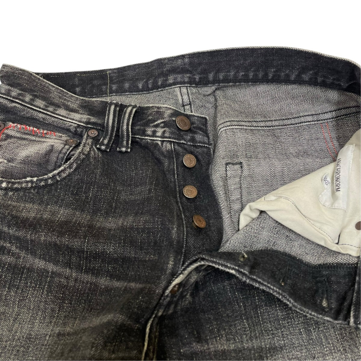 ANACHRONORM SMU REGULAR TAPERED 5P BLACKデニムパンツ81868050535 古着・中古-4枚目のアイテム画像