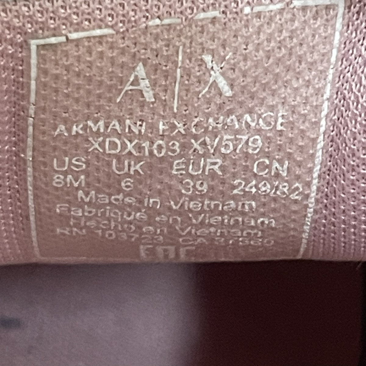 ARMANI EXCHANGE ローカットスニーカー 古着・中古-6枚目のアイテム画像