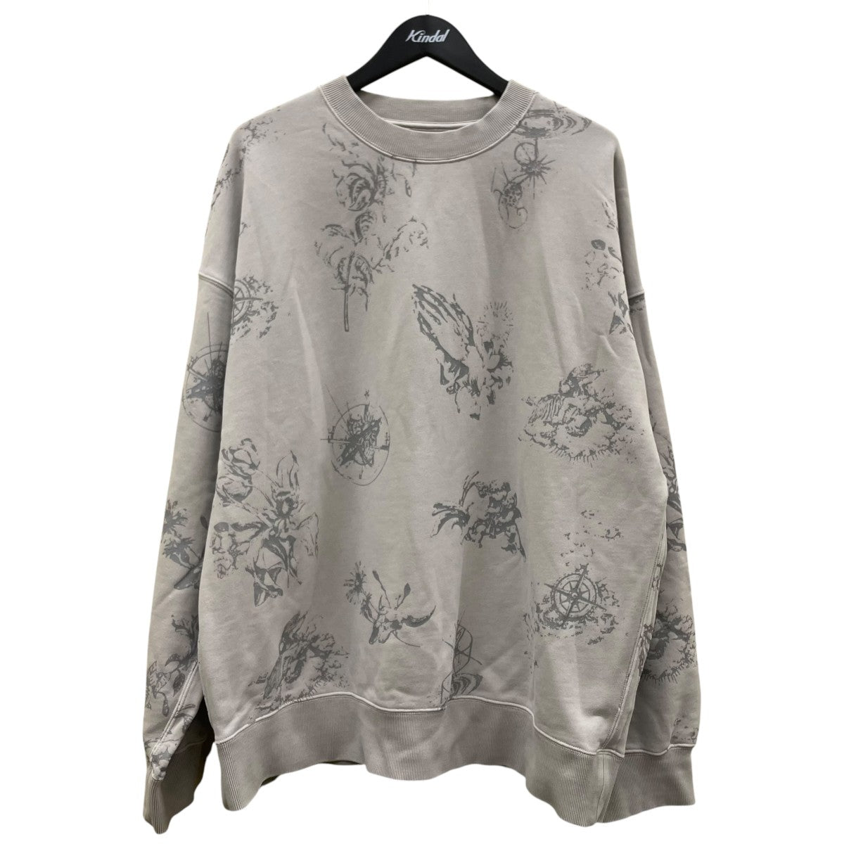 MAISON SPECIAL 24SSPrime-Over Tattoo Print Pigment Crew Neck Sweatタトゥープリント コットン クルーネック スウェット11241411316 古着・中古-1枚目のアイテム画像
