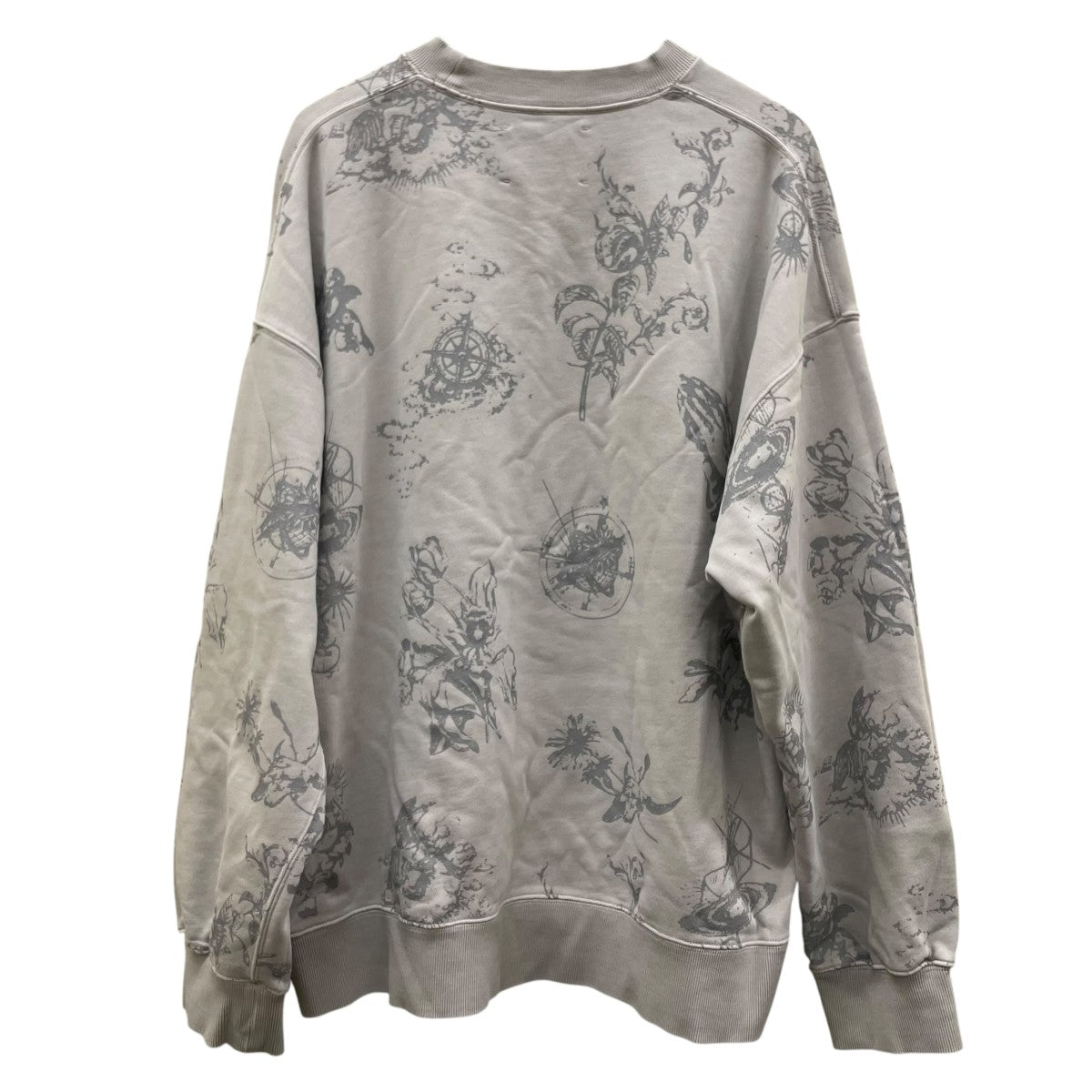 MAISON SPECIAL 24SSPrime-Over Tattoo Print Pigment Crew Neck Sweatタトゥープリント コットン クルーネック スウェット11241411316 古着・中古-2枚目のアイテム画像