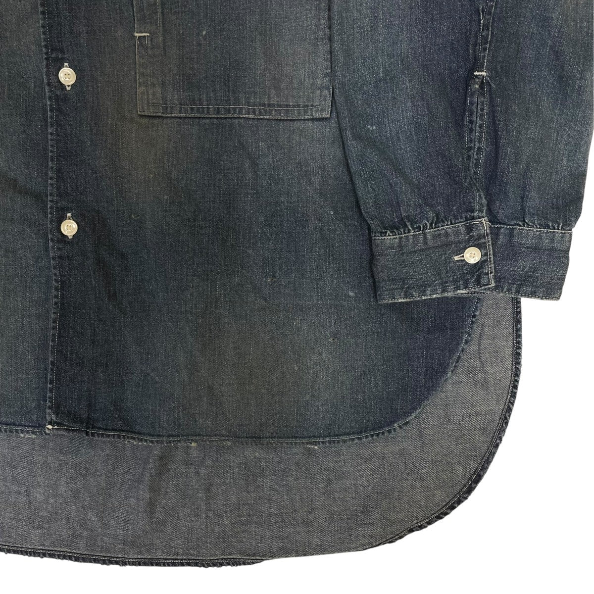 ANCELLM 26SSDENIM BAND COLLAR SHIRTバンドカラーシャツ デニムシャツANC-SH88 古着・中古-4枚目のアイテム画像