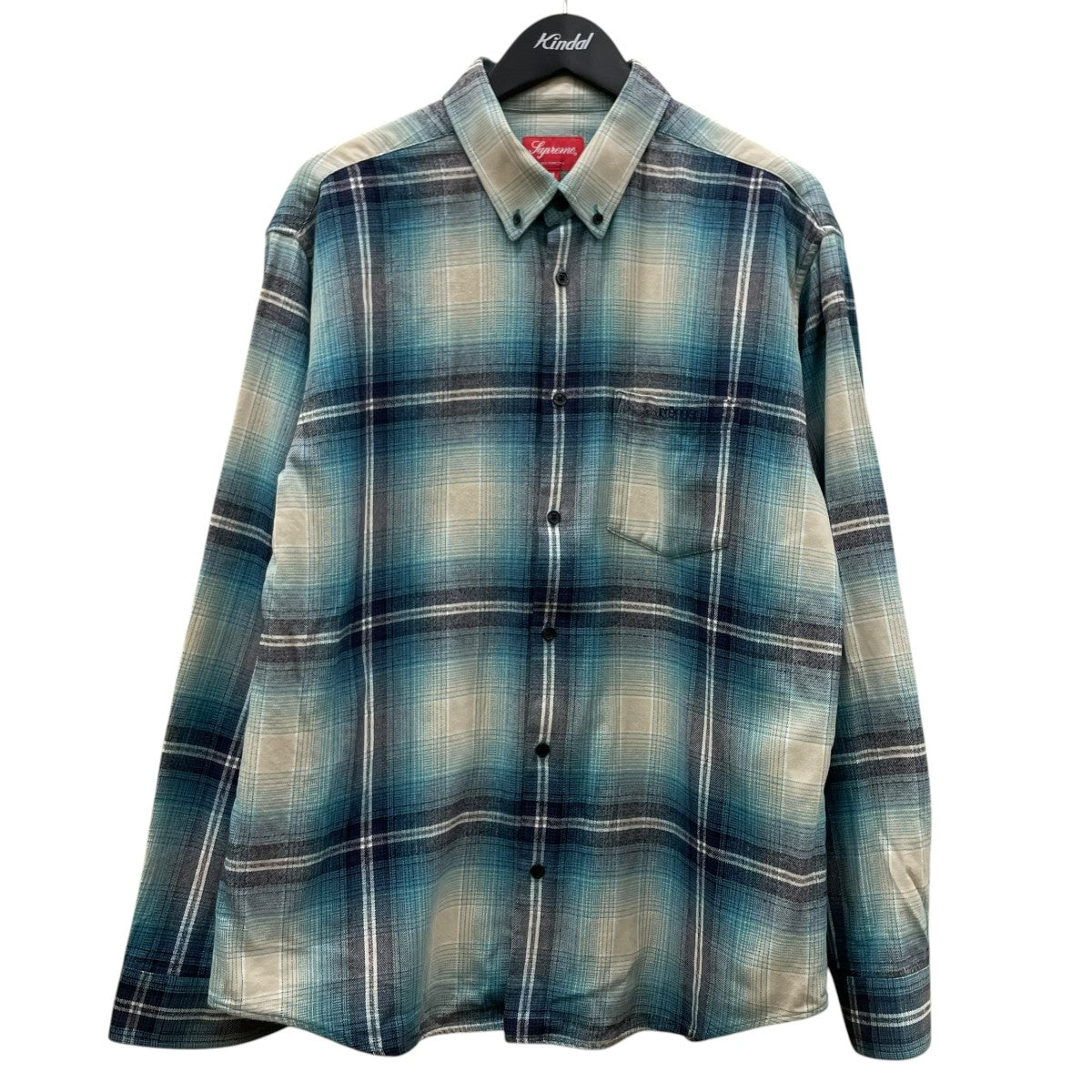 Supreme Shadow Plaid Flannel Shirtチェック柄 長袖シャツ ボタンダウンシャツ 古着・中古-1枚目のアイテム画像