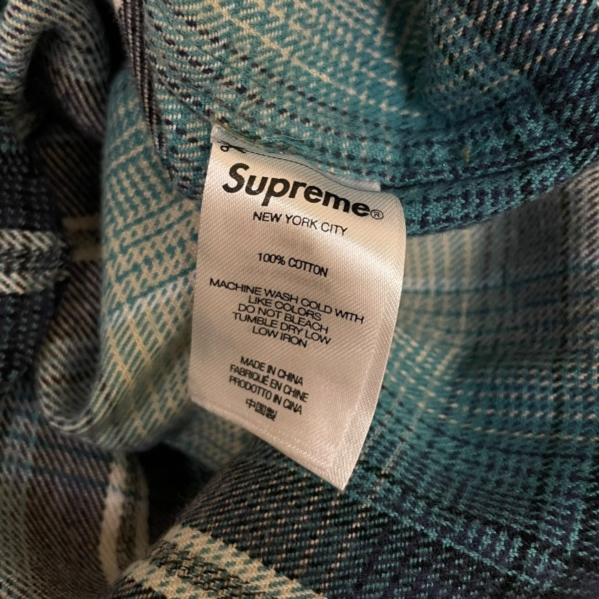 Supreme Shadow Plaid Flannel Shirtチェック柄 長袖シャツ ボタンダウンシャツ 古着・中古-6枚目のアイテム画像