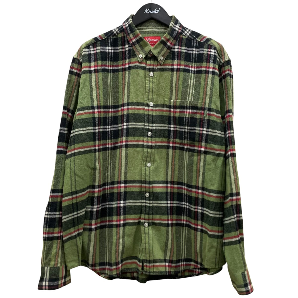 Supreme 20AWTartan Flannel Shirtチェック柄 長袖シャツ ボタンダウンシャツ 古着・中古-1枚目のアイテム画像