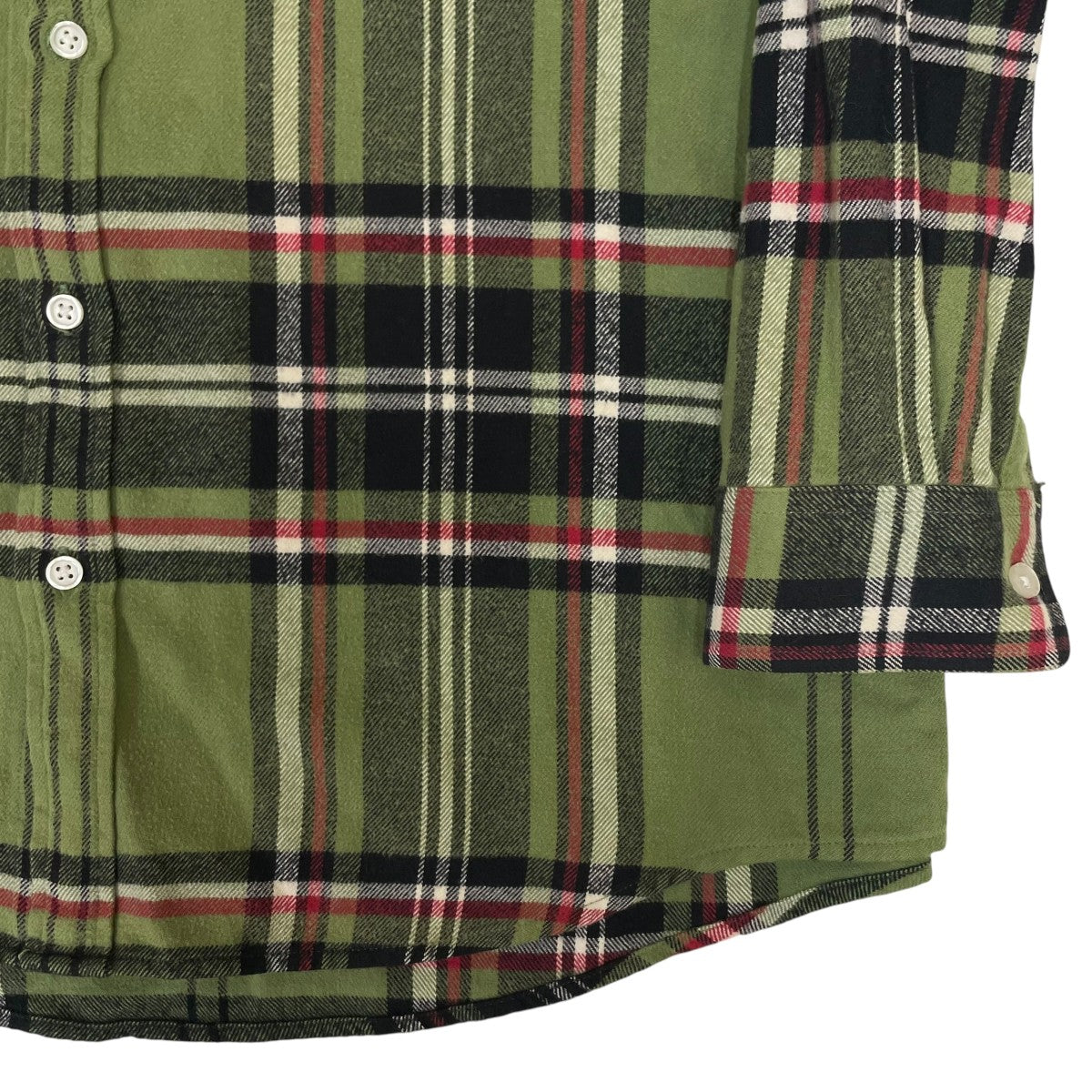 Supreme 20AWTartan Flannel Shirtチェック柄 長袖シャツ ボタンダウンシャツ 古着・中古-4枚目のアイテム画像