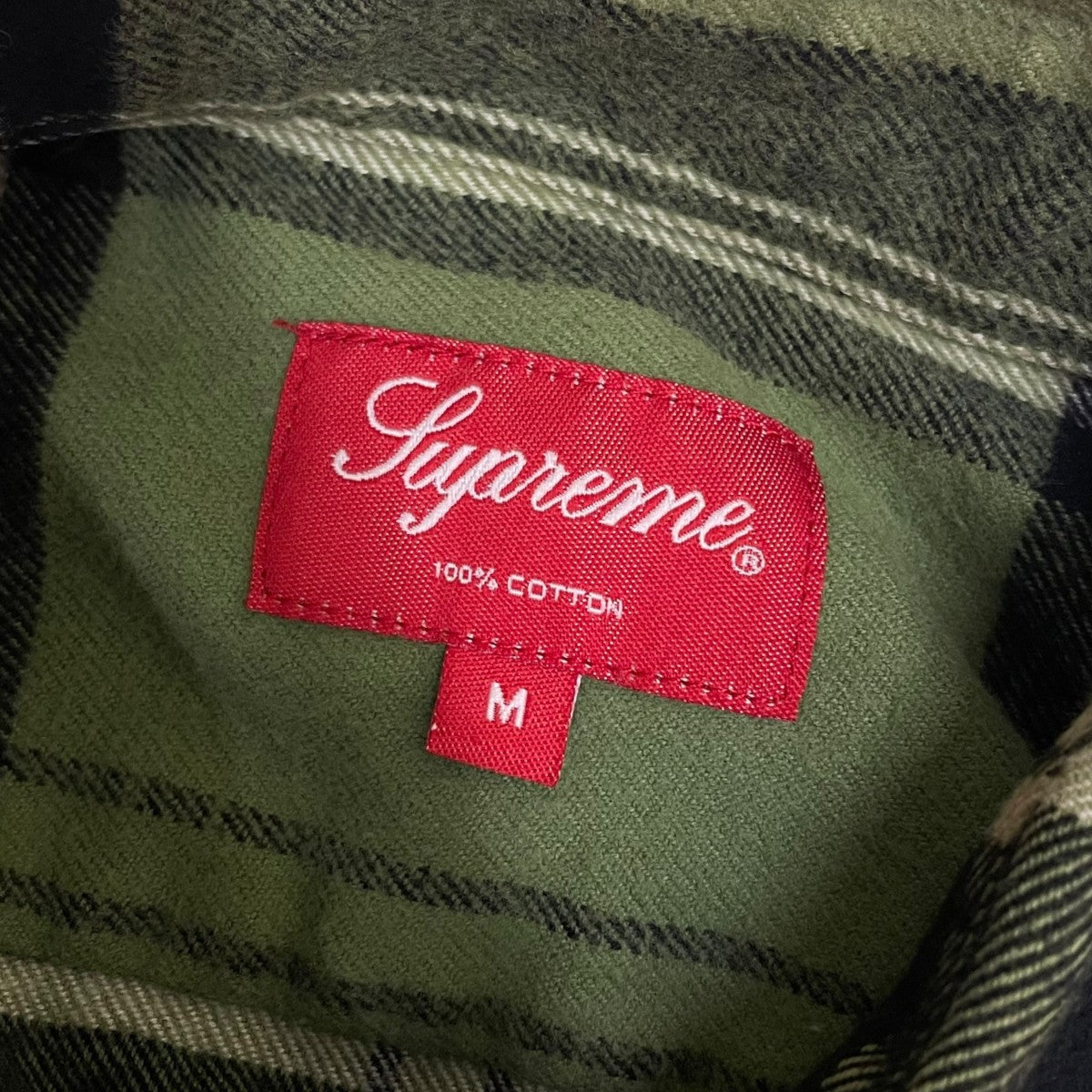 Supreme 20AWTartan Flannel Shirtチェック柄 長袖シャツ ボタンダウンシャツ 古着・中古-5枚目のアイテム画像