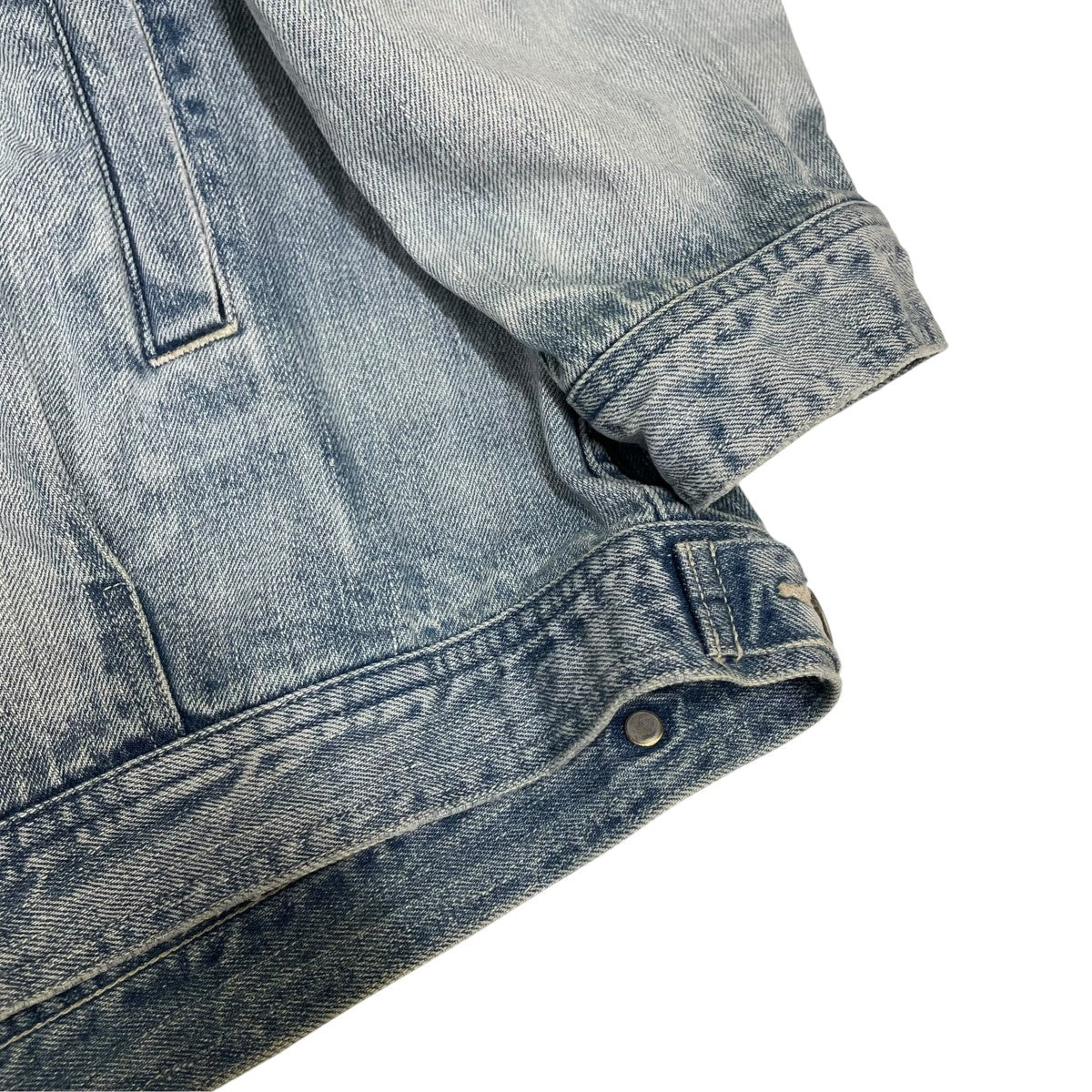 AURALEE FADED SELVEDGE LIGHT DENIM BLOUSONデニムジャケットA26SB01DE 古着・中古-4枚目のアイテム画像