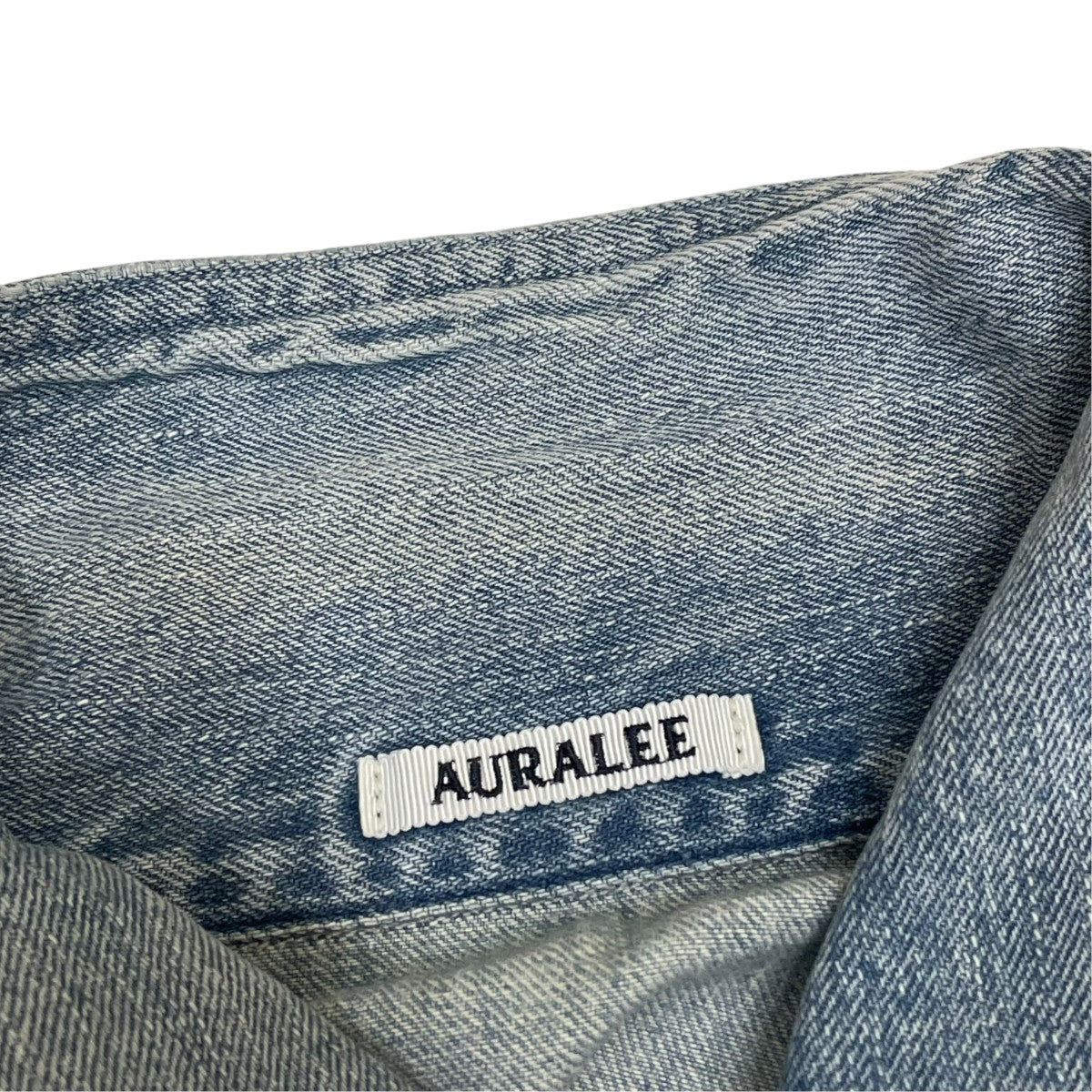 AURALEE FADED SELVEDGE LIGHT DENIM BLOUSONデニムジャケットA26SB01DE 古着・中古-5枚目のアイテム画像