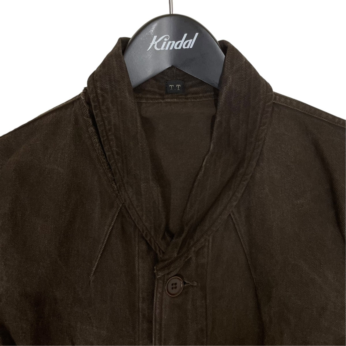 T．T 26SSMODIFIED SHAWL COLLAR JACKETコットン デニムジャケットLOT.327 古着・中古-3枚目のアイテム画像
