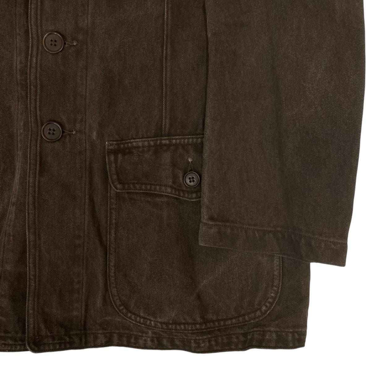 T．T 26SSMODIFIED SHAWL COLLAR JACKETコットン デニムジャケットLOT.327 古着・中古-4枚目のアイテム画像