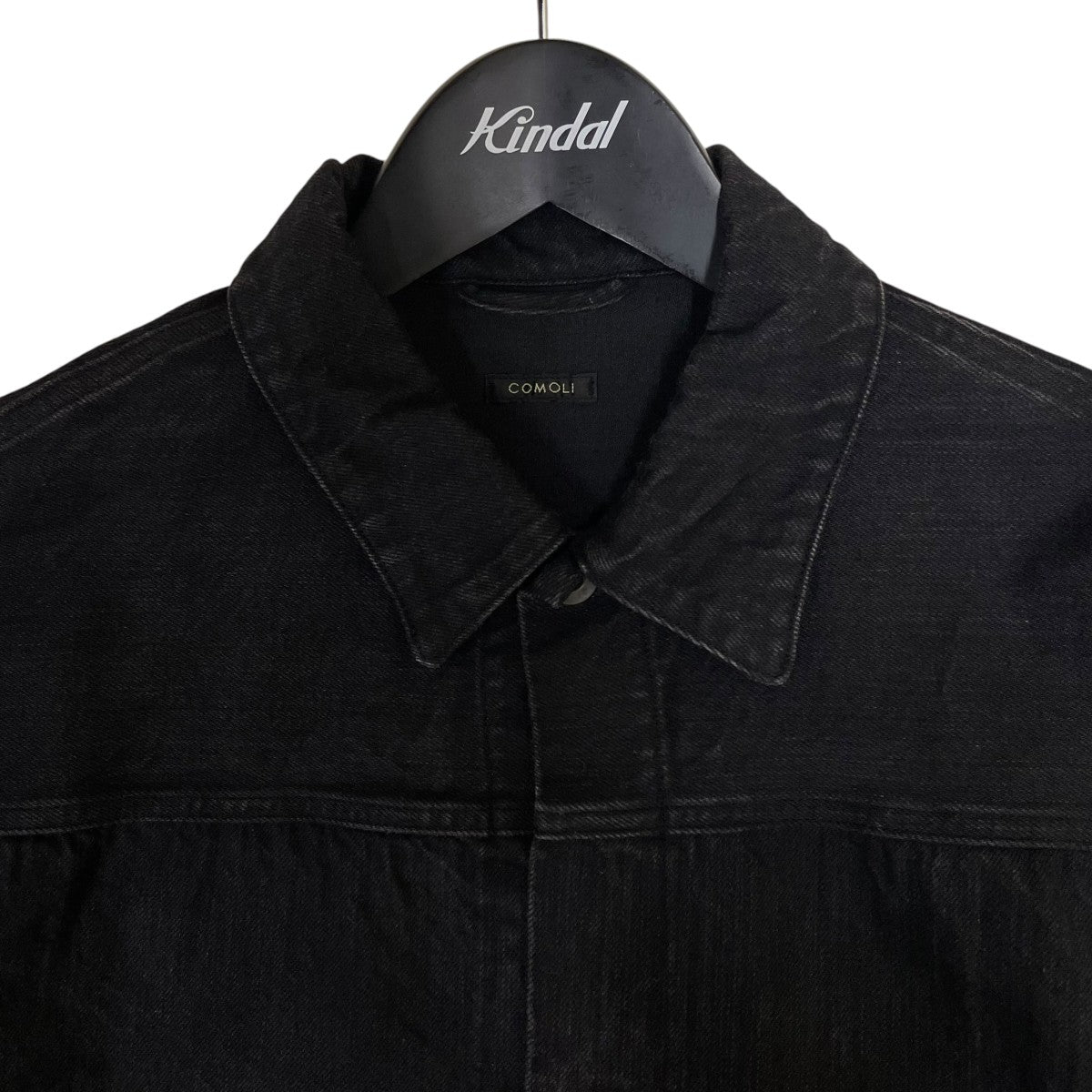 COMOLI 19AWDENIM JACKET TYPE-1stコットン デニムジャケットQ03-01006 古着・中古-3枚目のアイテム画像