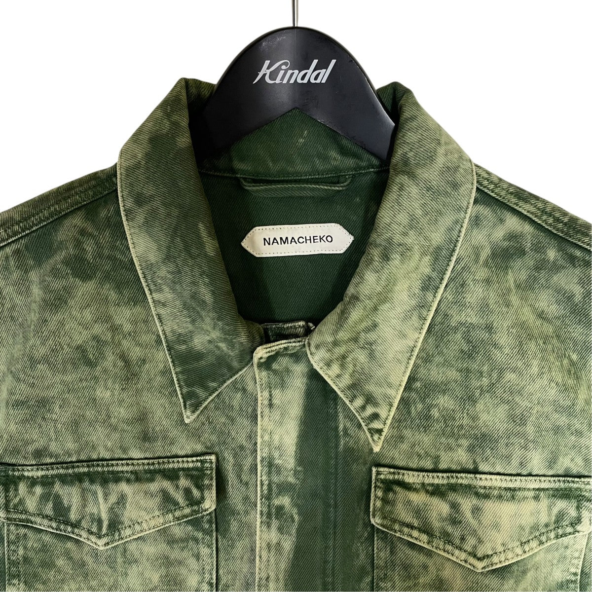 NAMACHEKO 24SSNOR DENIM JACKET SPEARMINTコンシールド仕様 コットン デニムジャケット 古着・中古-3枚目のアイテム画像