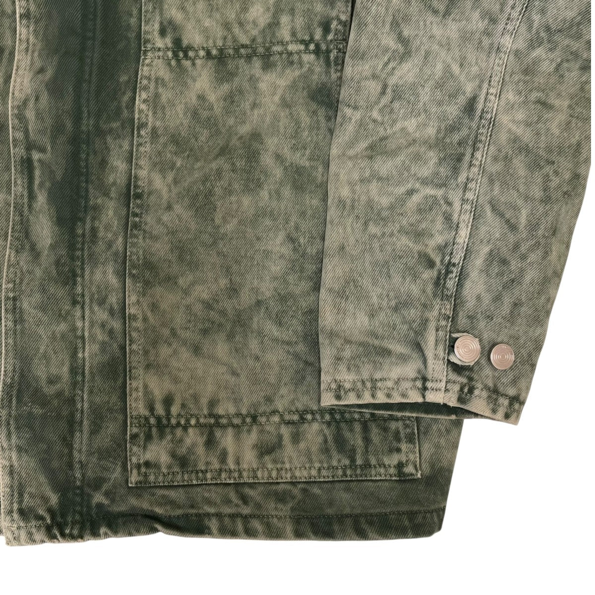 NAMACHEKO 24SSNOR DENIM JACKET SPEARMINTコンシールド仕様 コットン デニムジャケット 古着・中古-4枚目のアイテム画像