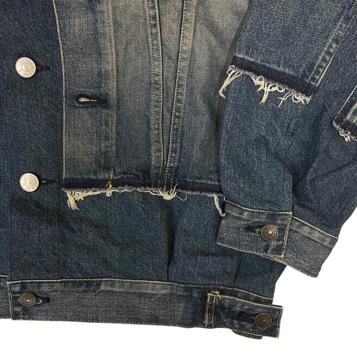 LEVI’S×JUNYA WATANABE MAN 25SSCotton Denim Product Processing Customized W Nameコットン デニムジャケットWO-J207 古着・中古-4枚目のアイテム画像