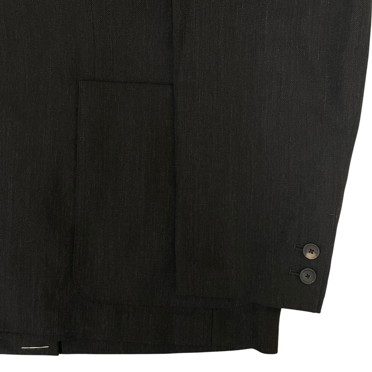 ATON 26SSTWIST WOOL LINEN SEMI DOUBLE JACKETツイストウールリネン セミダブルジャケット テーラードジャケットJKAGLM0202 古着・中古-4枚目のアイテム画像