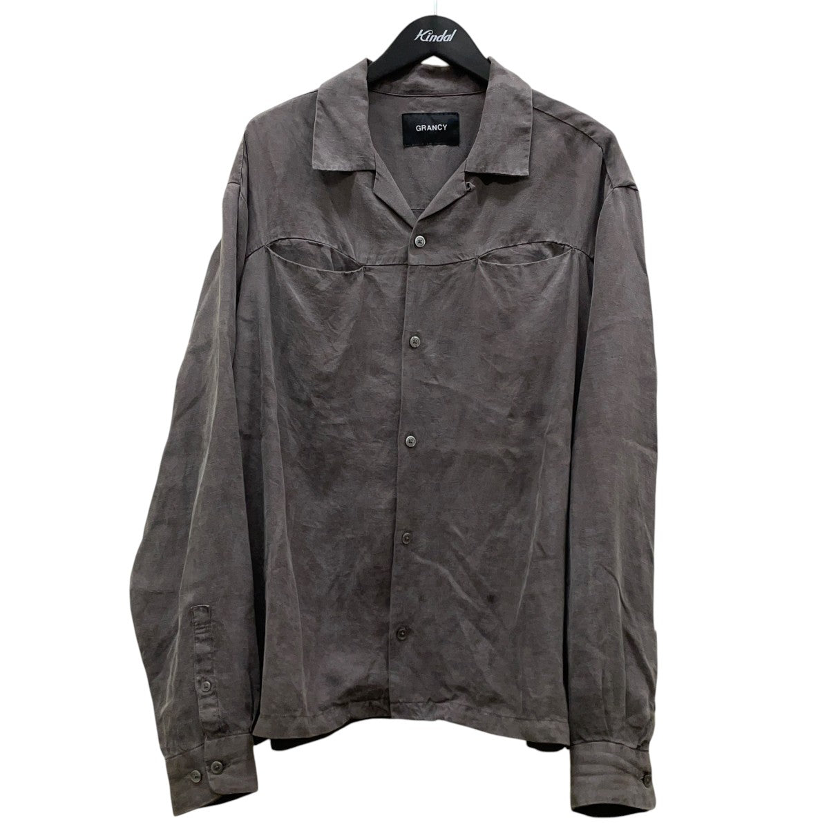 GRANCY 26SSVintage Fade Open-collar Shirtヴィンテージフェードオープンカラーシャツ 長袖シャツGRAsh1731 古着・中古-1枚目のアイテム画像