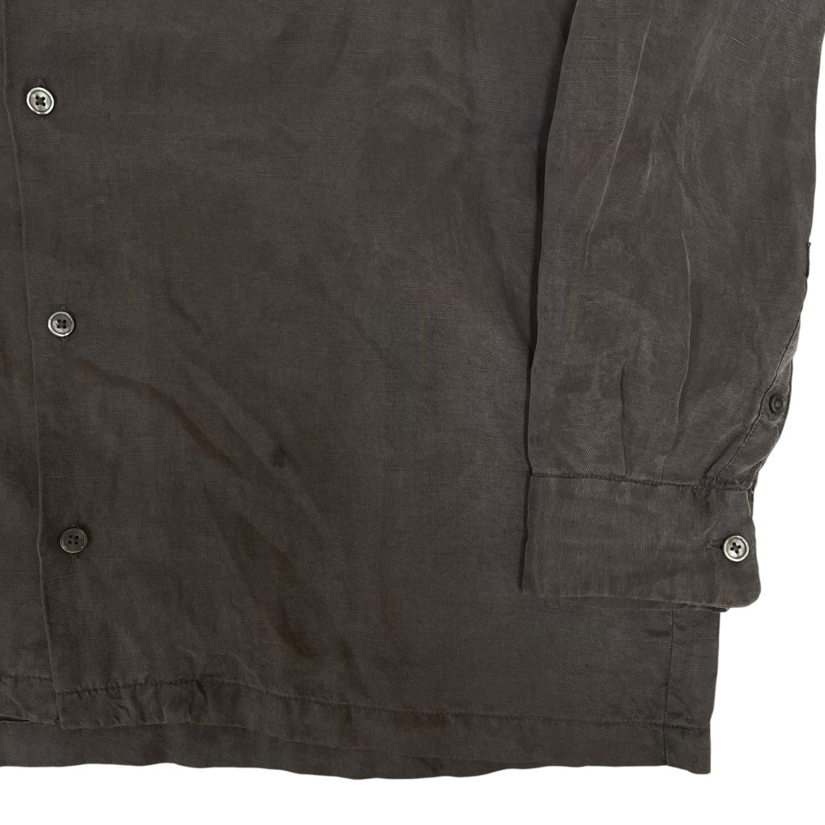 GRANCY 26SSVintage Fade Open-collar Shirtヴィンテージフェードオープンカラーシャツ 長袖シャツGRAsh1731 古着・中古-4枚目のアイテム画像